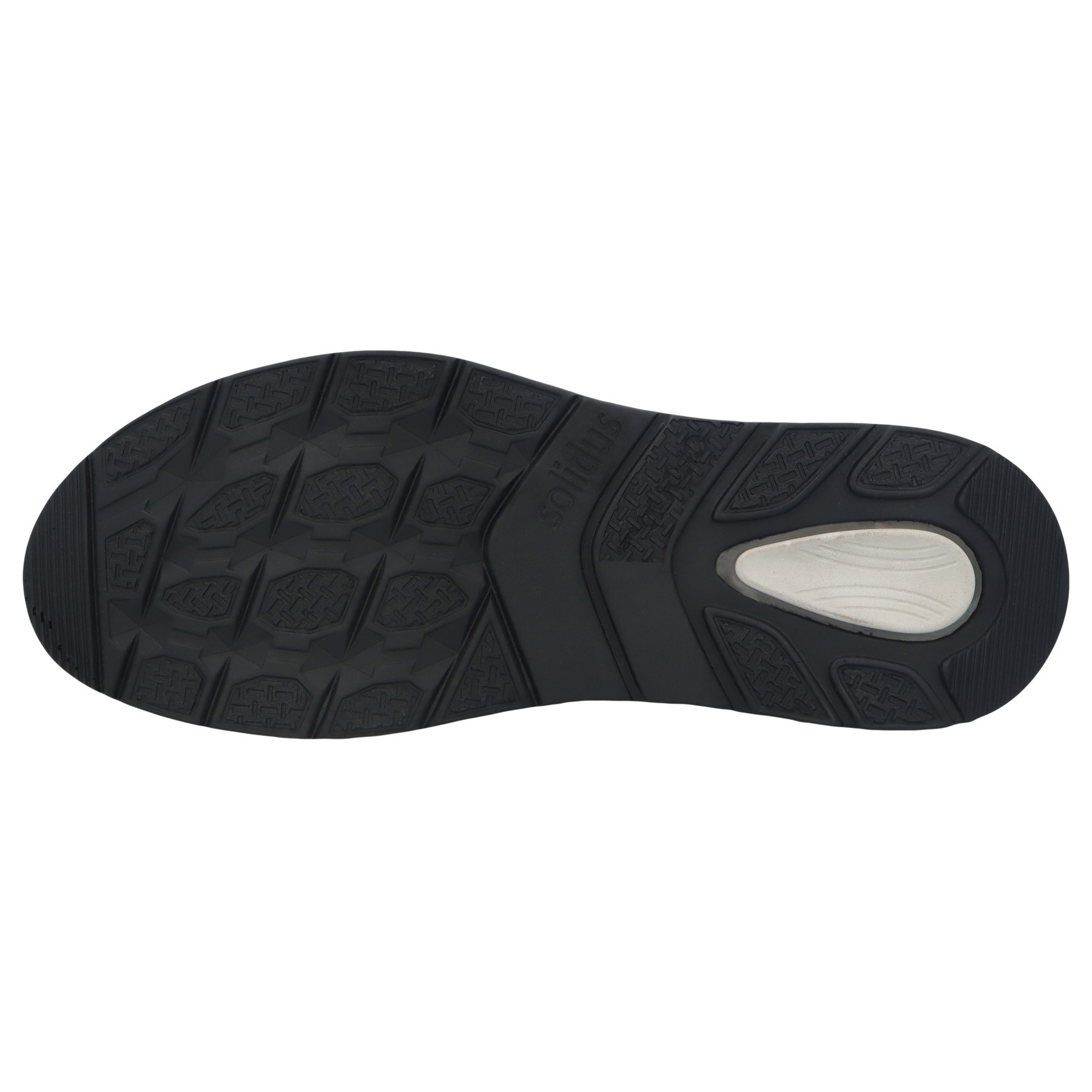 blaue halbschuh sohlenansicht