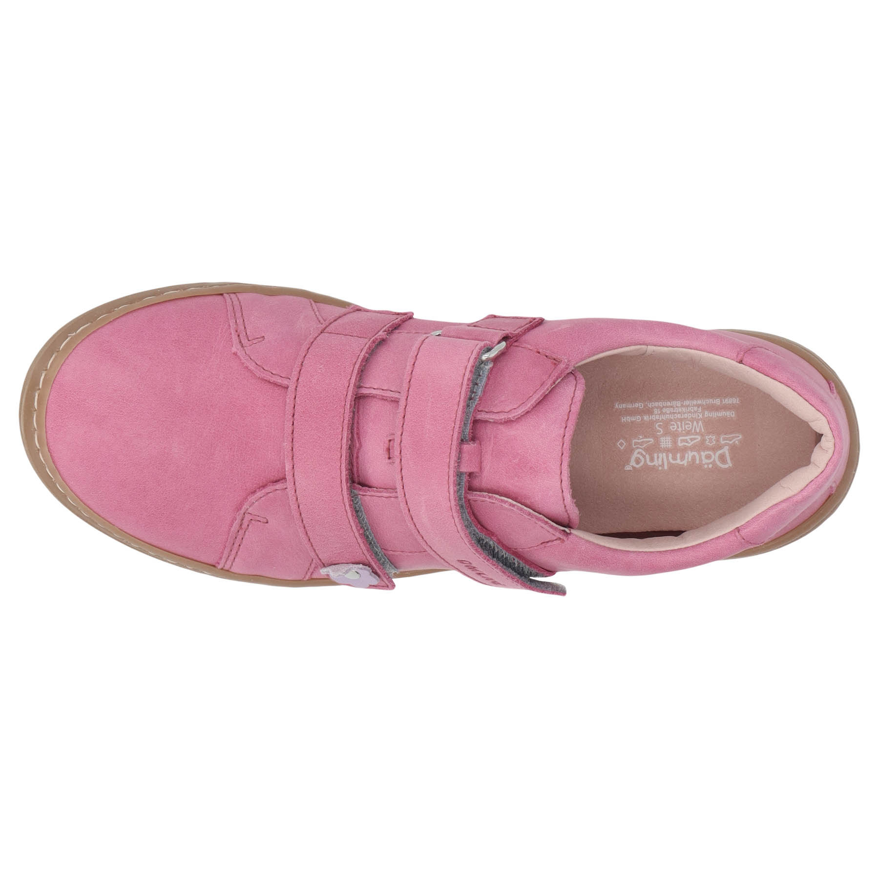 rote halbschuh draufsicht