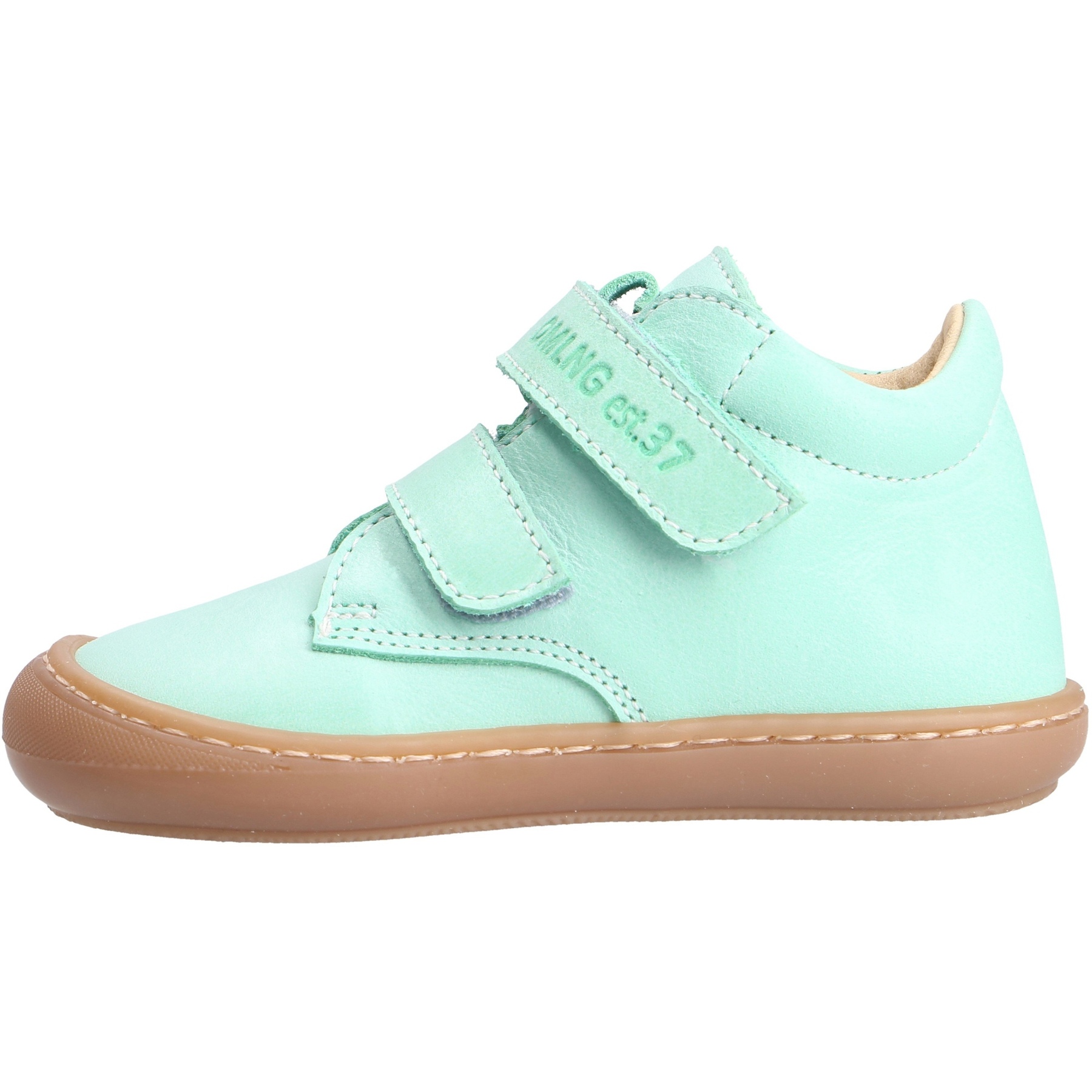 grüne lauflernschuhe seitenansicht links