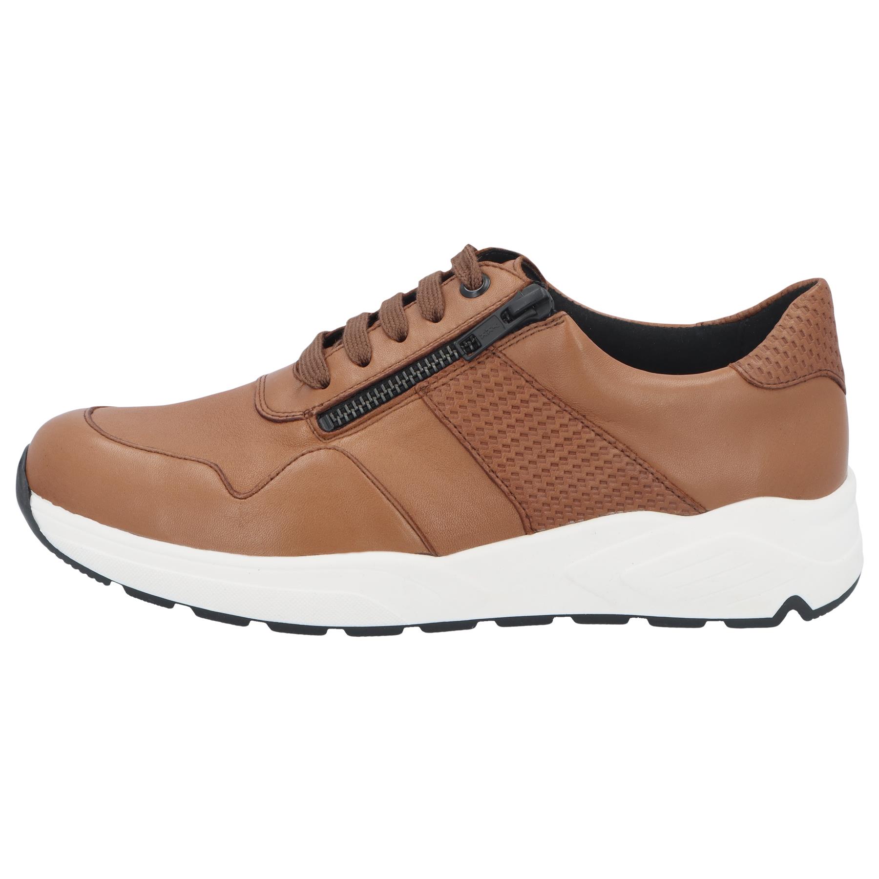 braune halbschuh seitenansicht links