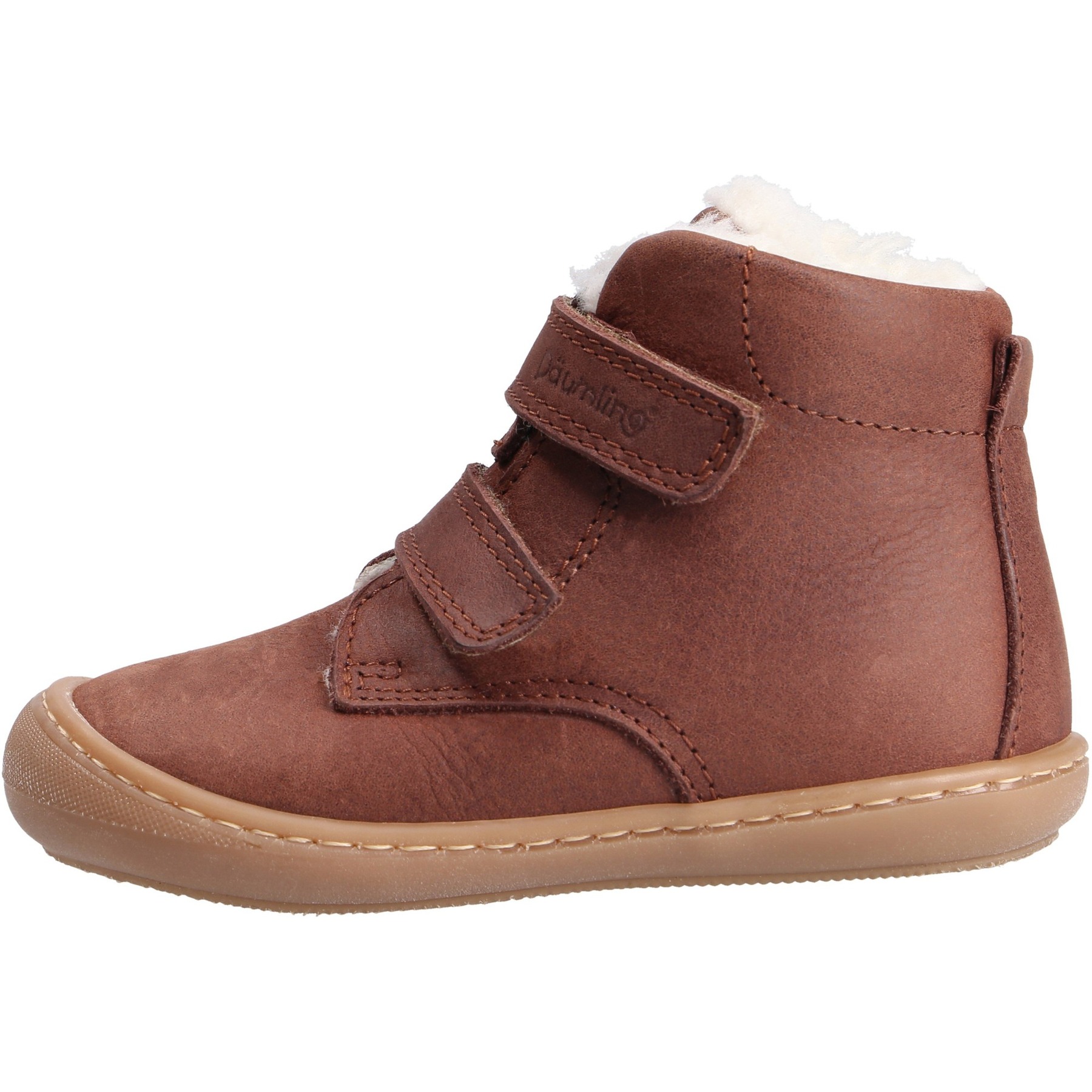 braune lauflernschuhe seitenansicht links