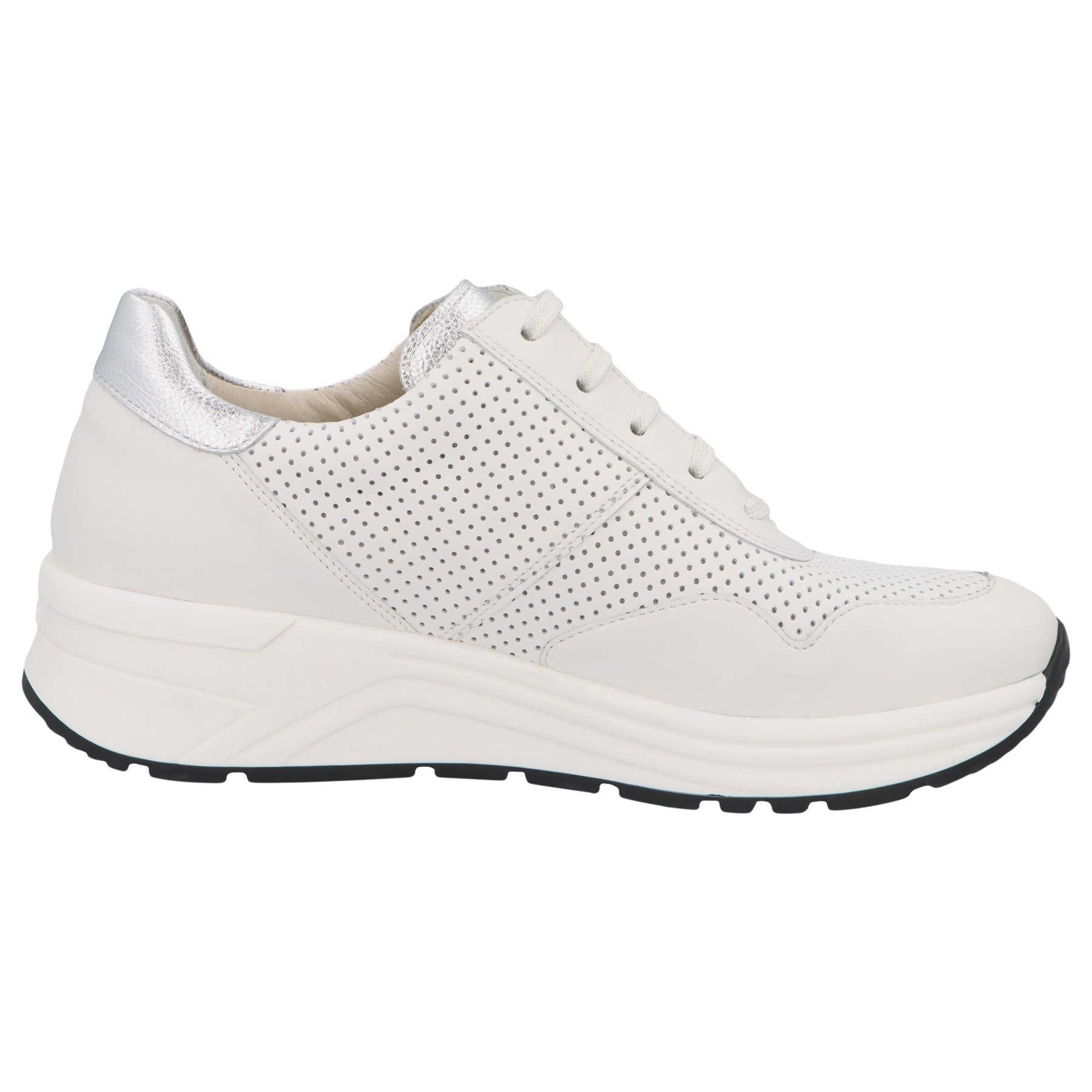 weiße halbschuh seitenansicht rechts