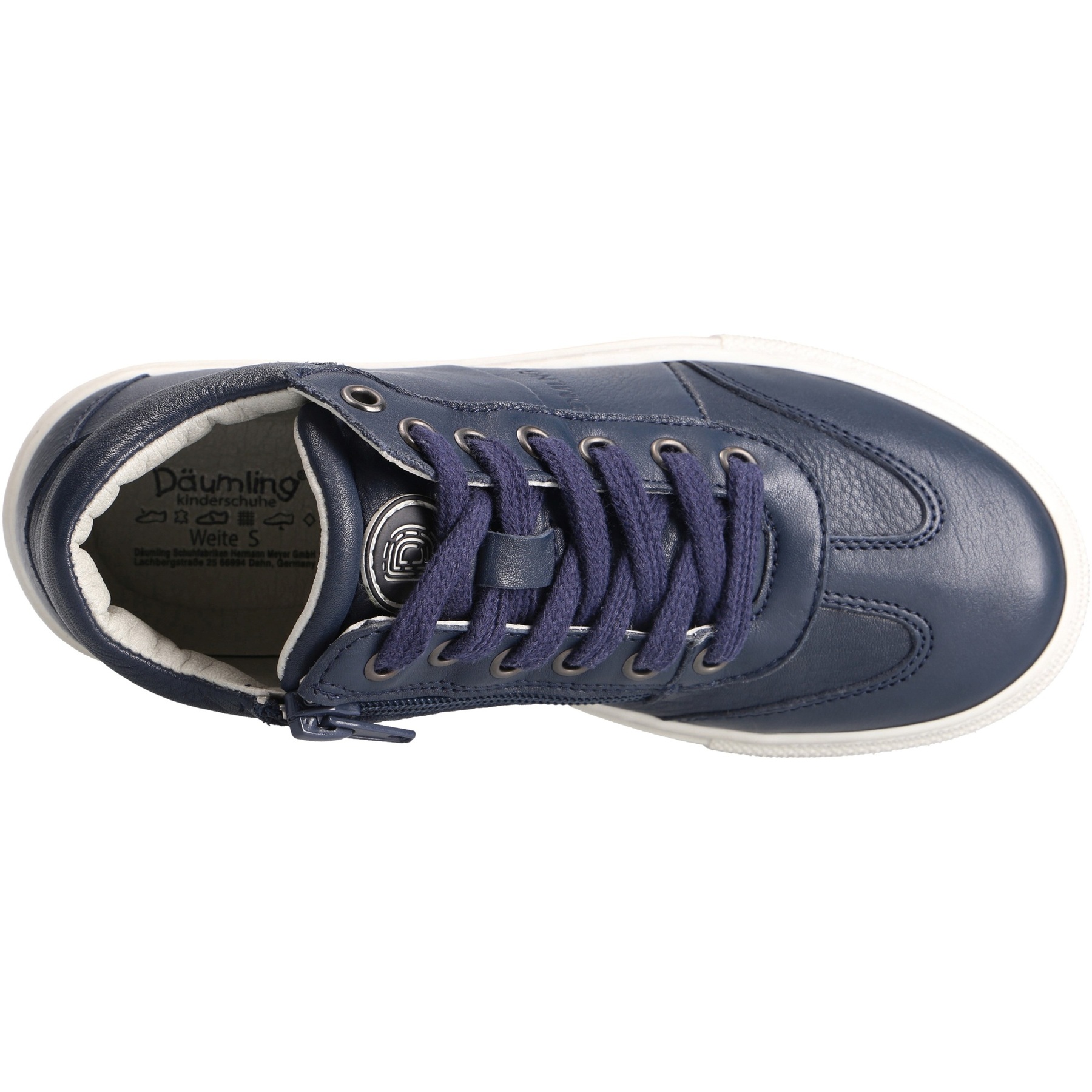 blaue mid cut draufsicht