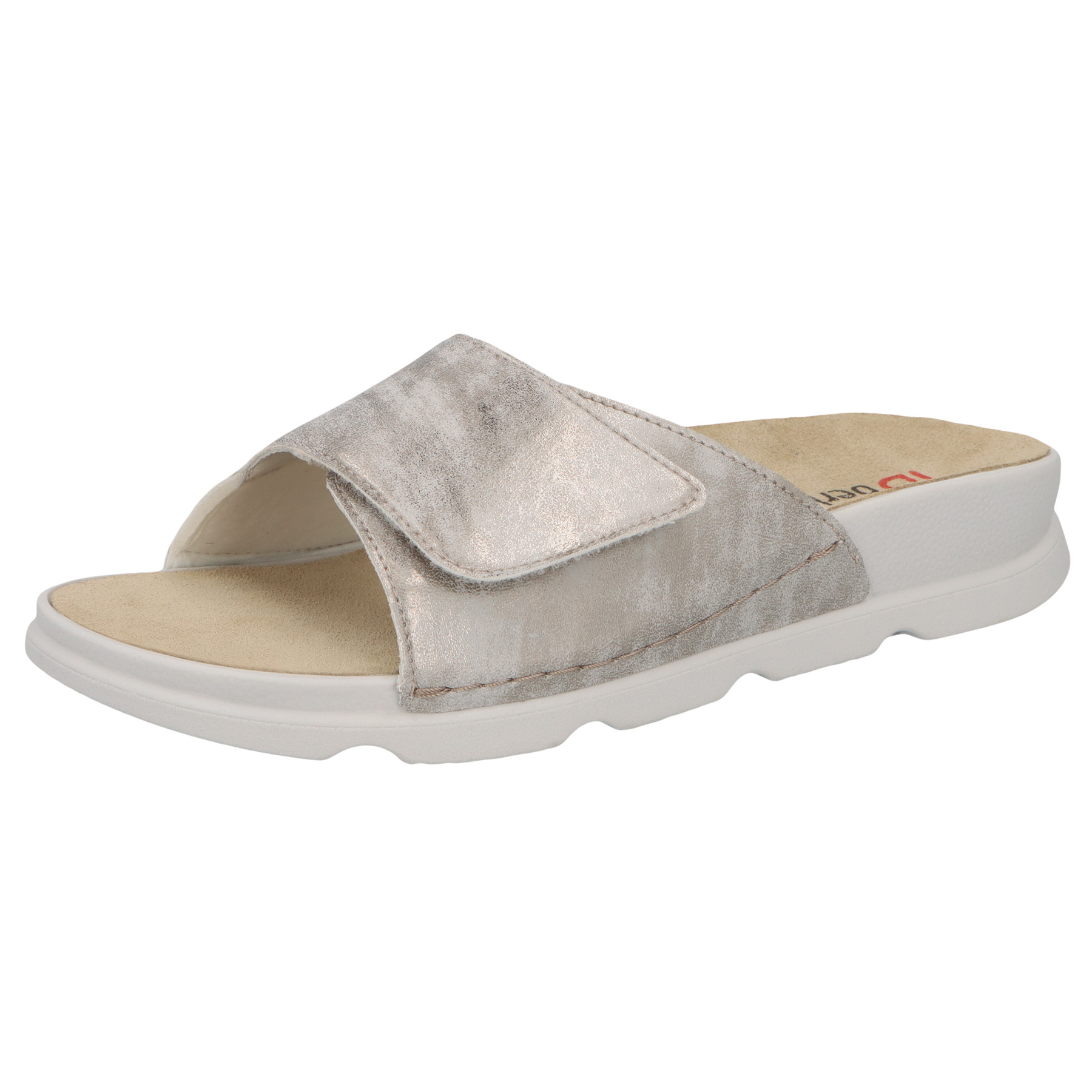 mehrfarbige pantolette 3-4 ansicht