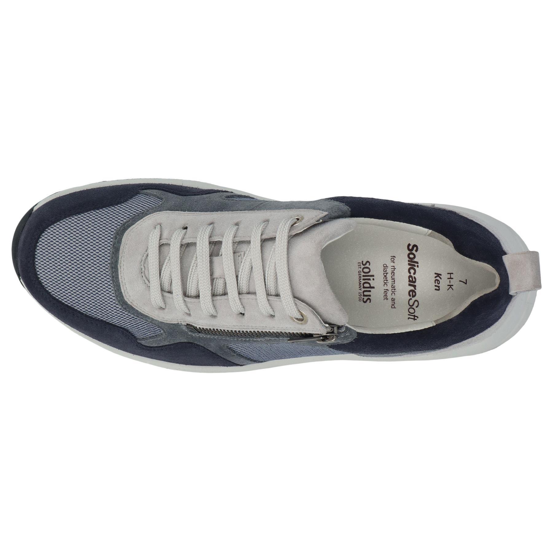 blaue halbschuh draufsicht