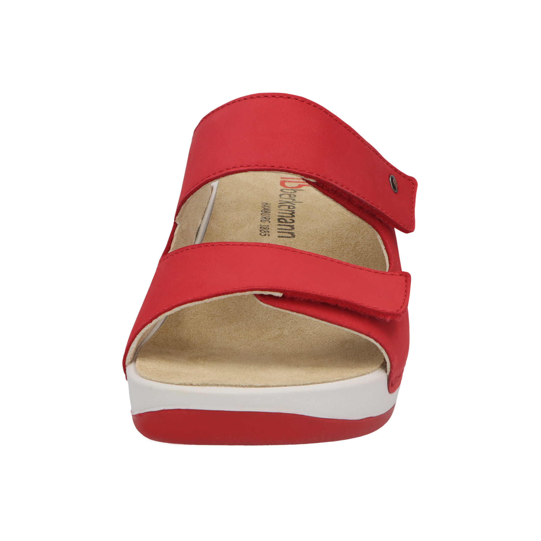 rote pantolette vorderansicht