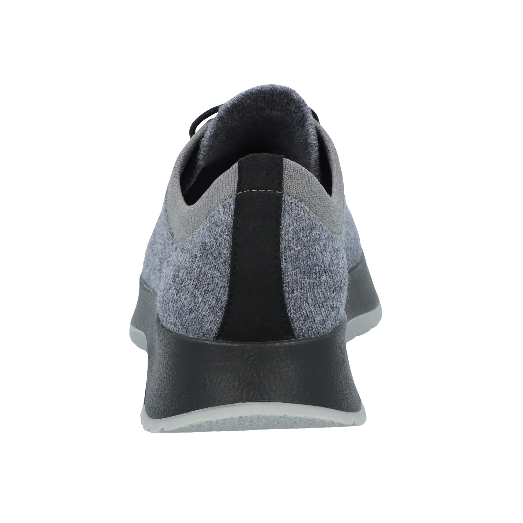 graue sneaker hinteransicht