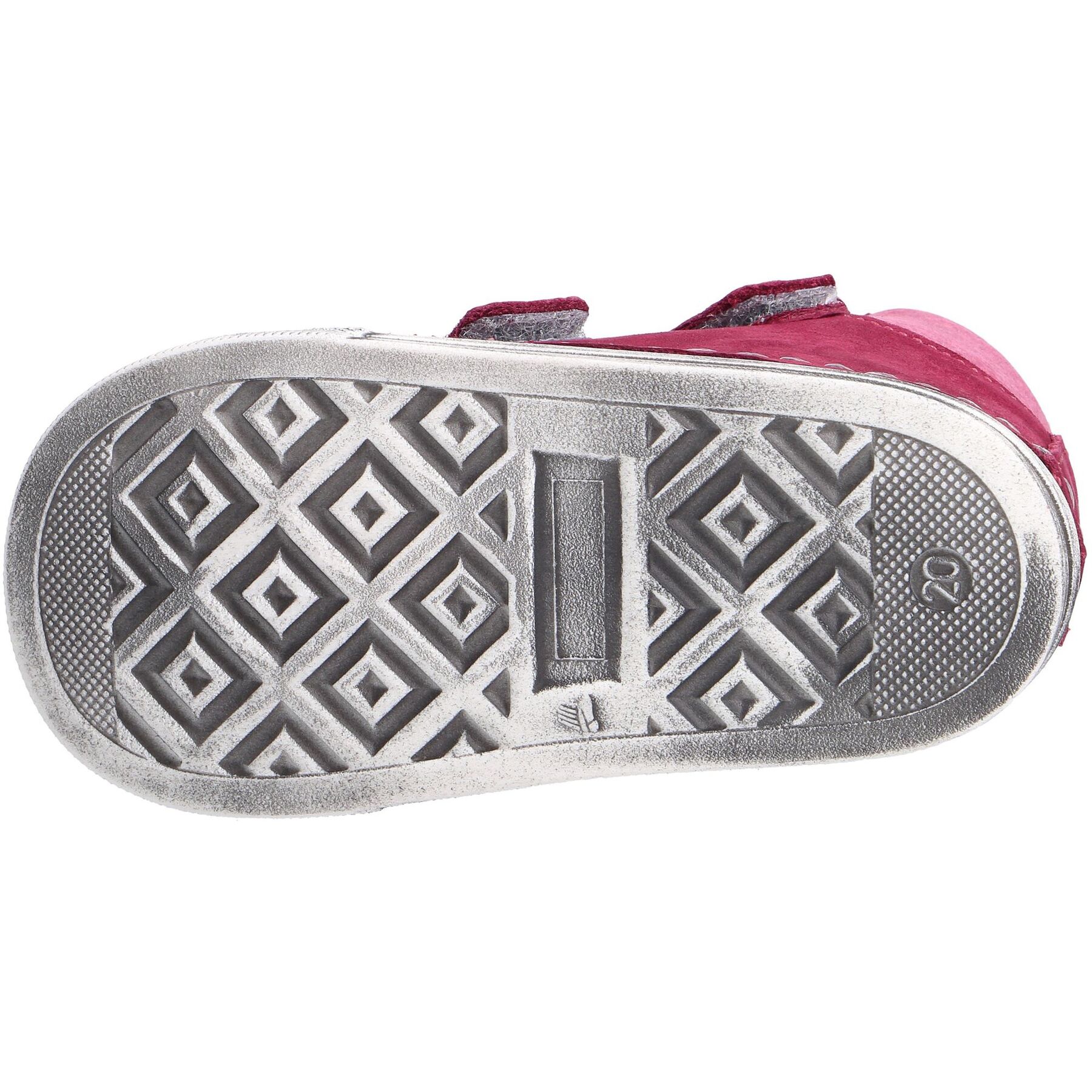 rote lauflernschuhe sohlenansicht