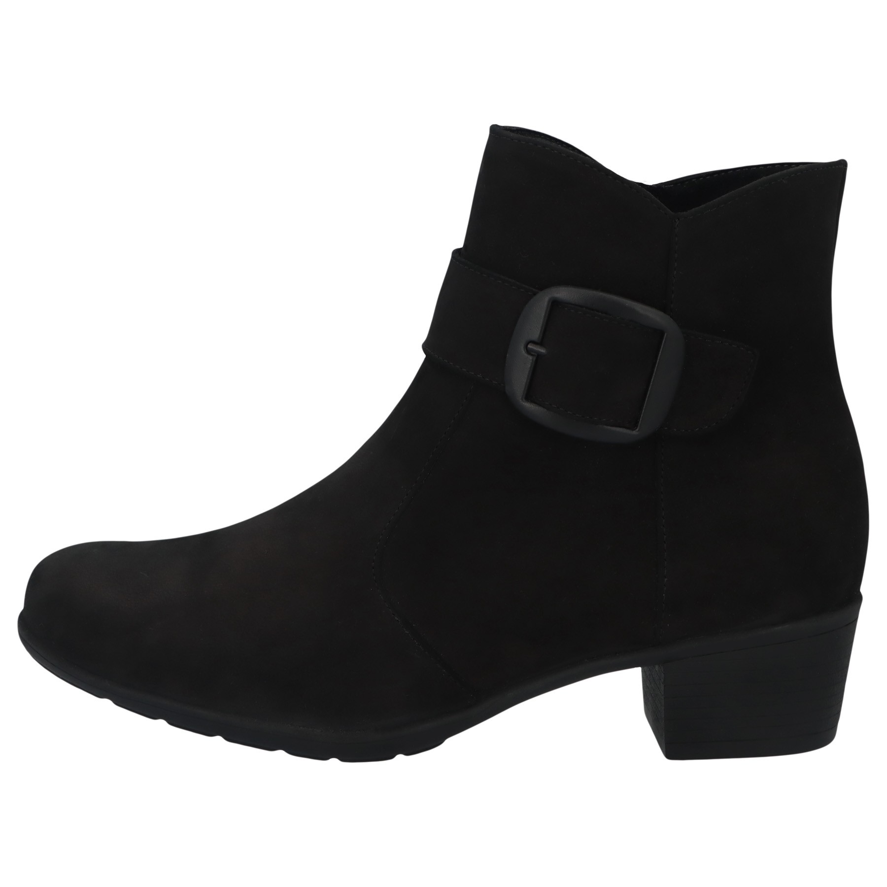 schwarze stiefel seitenansicht links