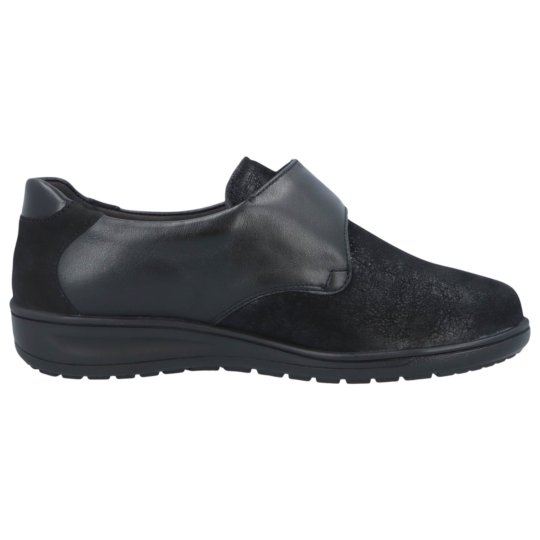 schwarze halbschuh seitenansicht rechts