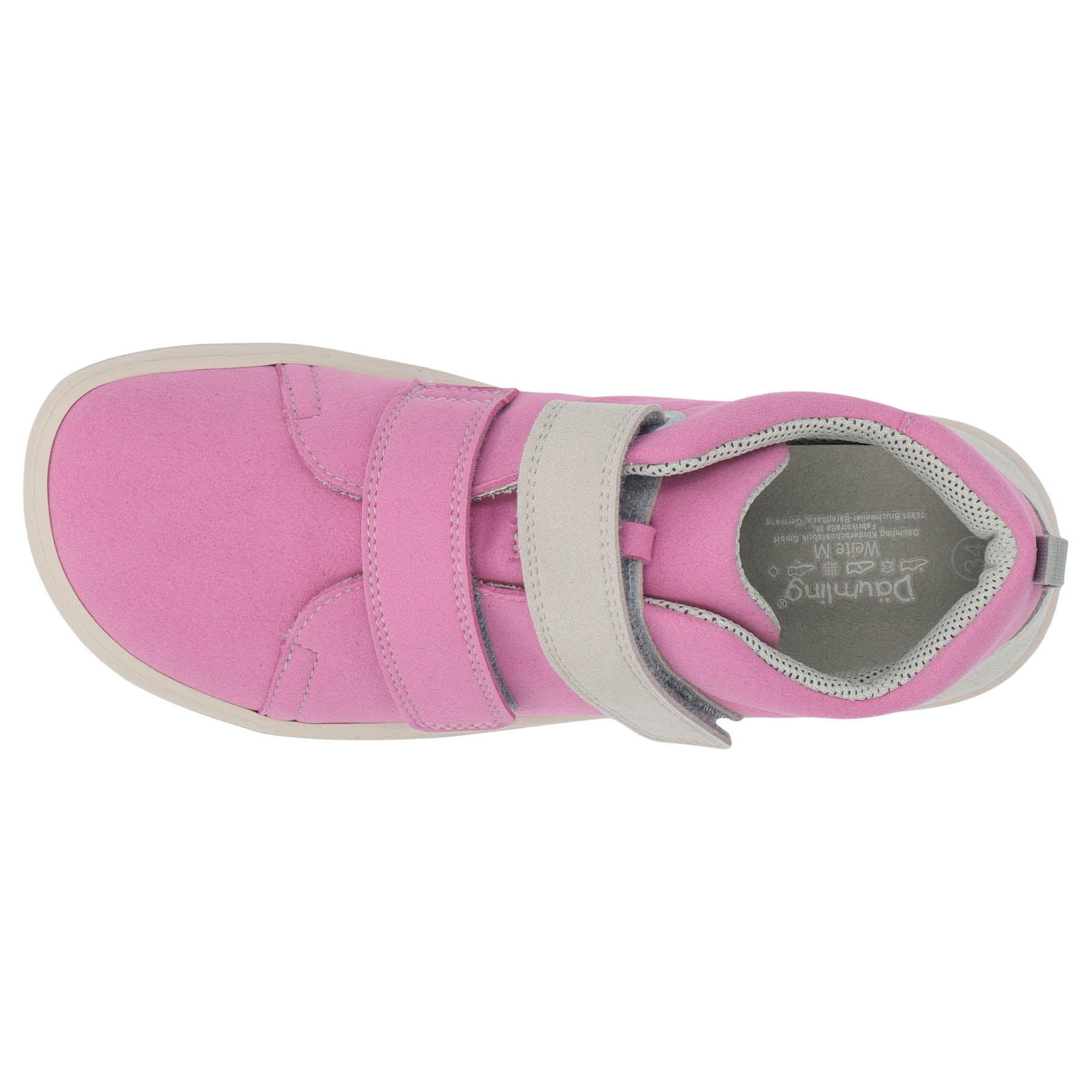 rote lauflernschuhe draufsicht