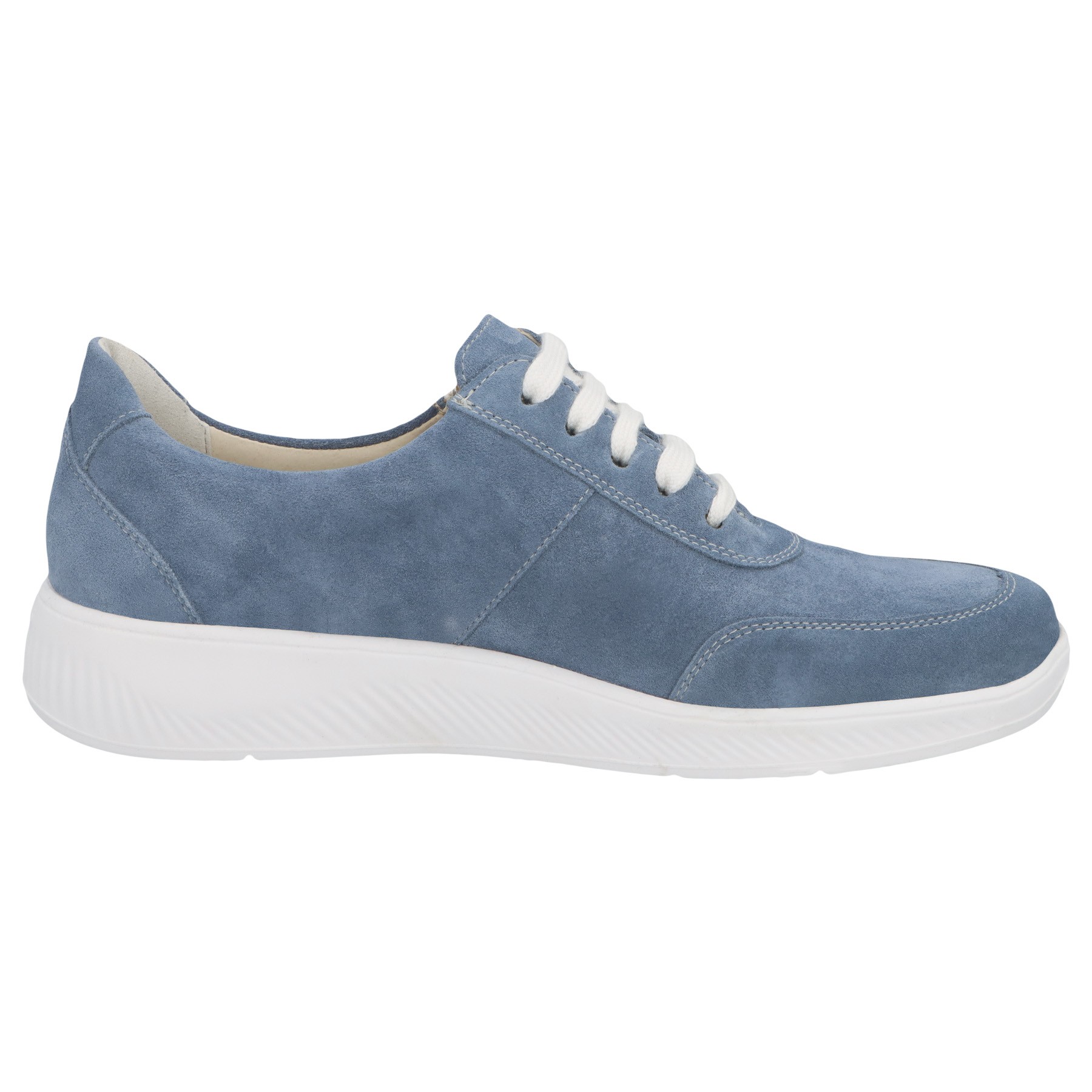 blaue halbschuh seitenansicht rechts