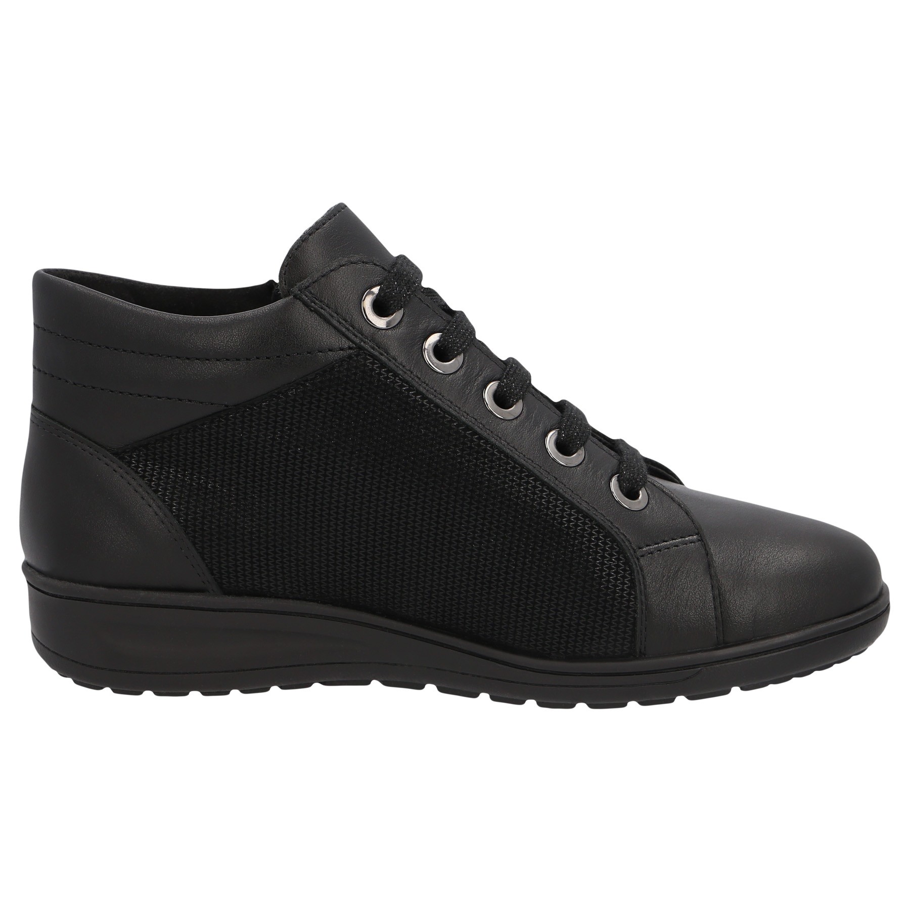 schwarze stiefel seitenansicht rechts