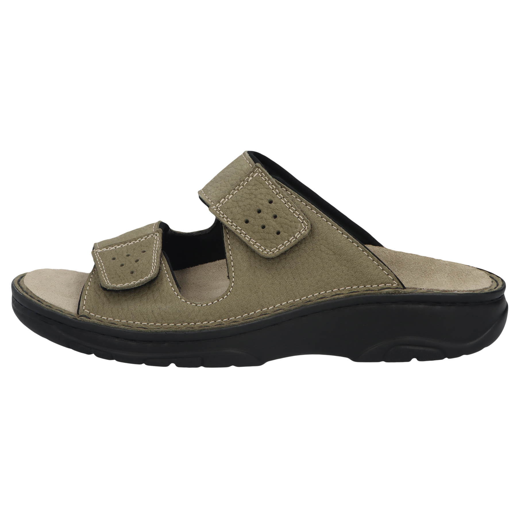 grüne pantolette seitenansicht links