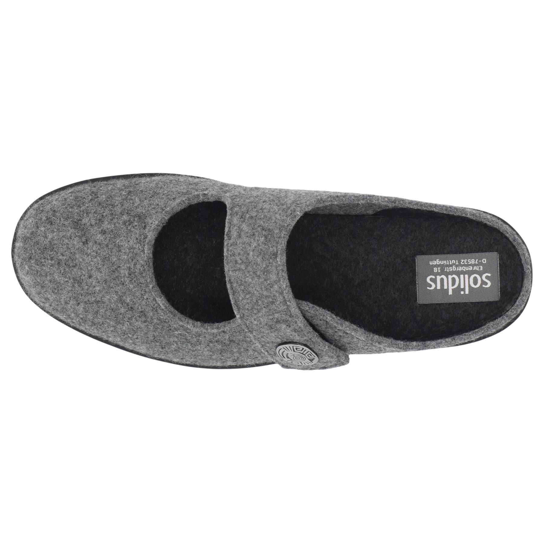 graue pantolette draufsicht