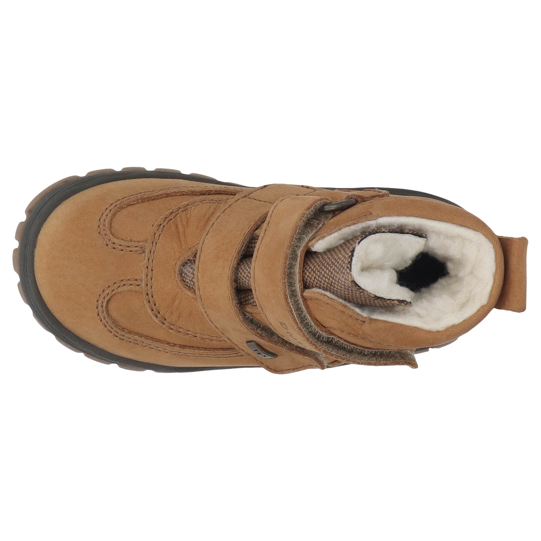 braune stiefeletten draufsicht