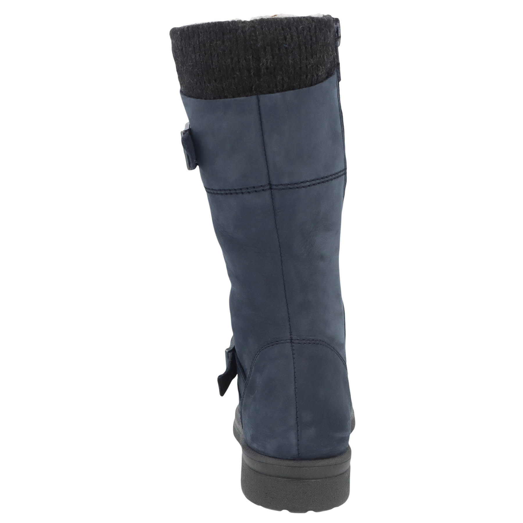 blaue stiefel hinteransicht