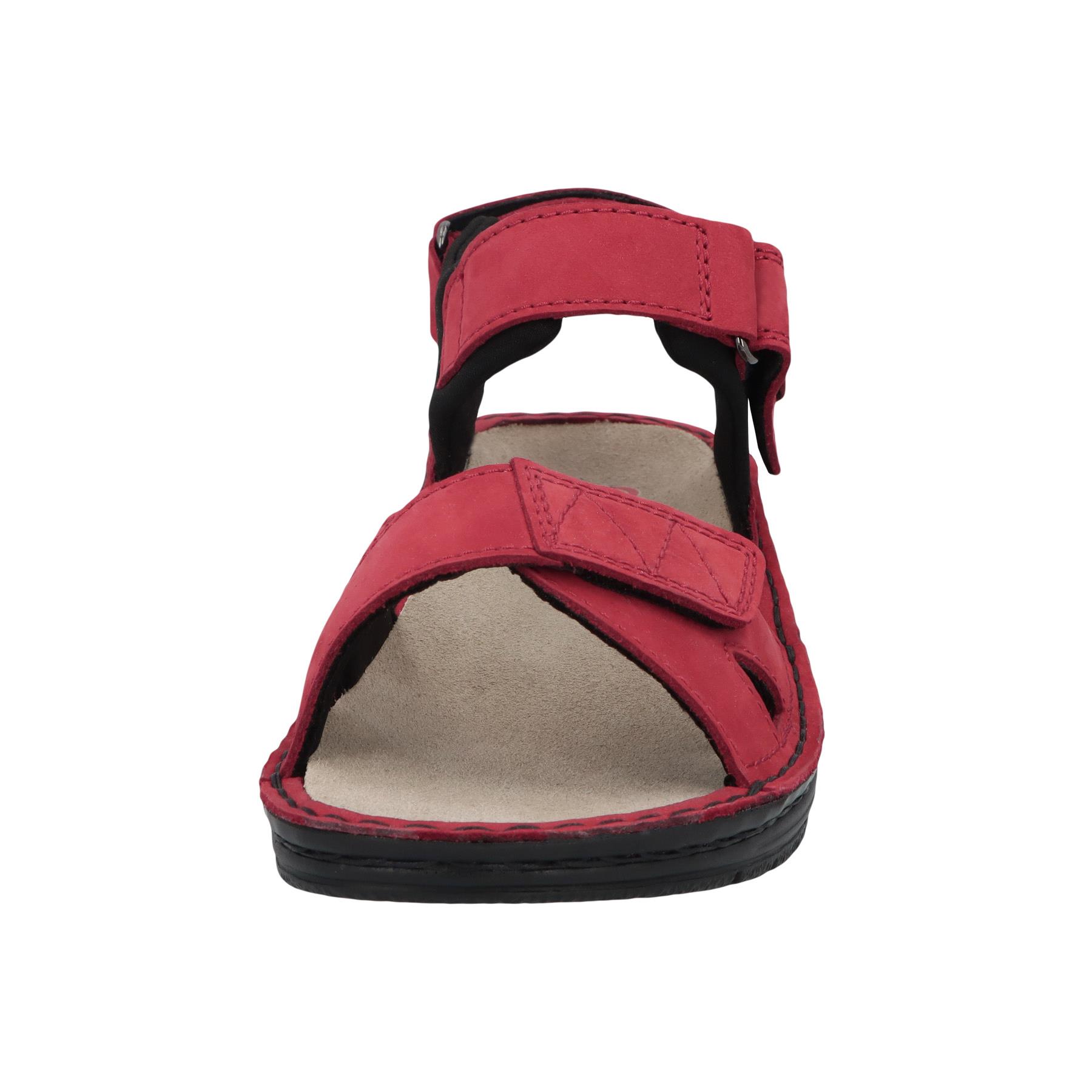 rote sandale vorderansicht