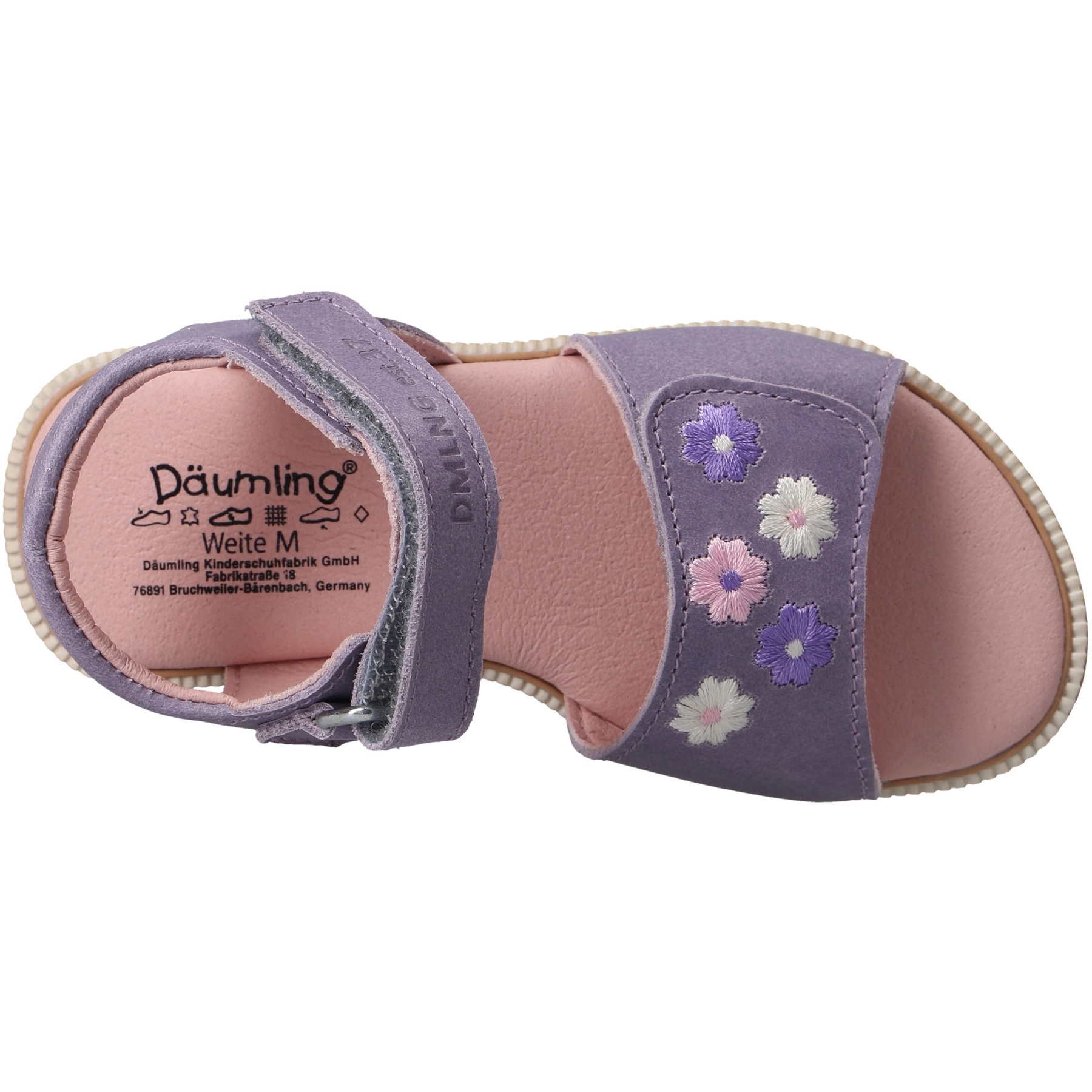 rote sandale draufsicht