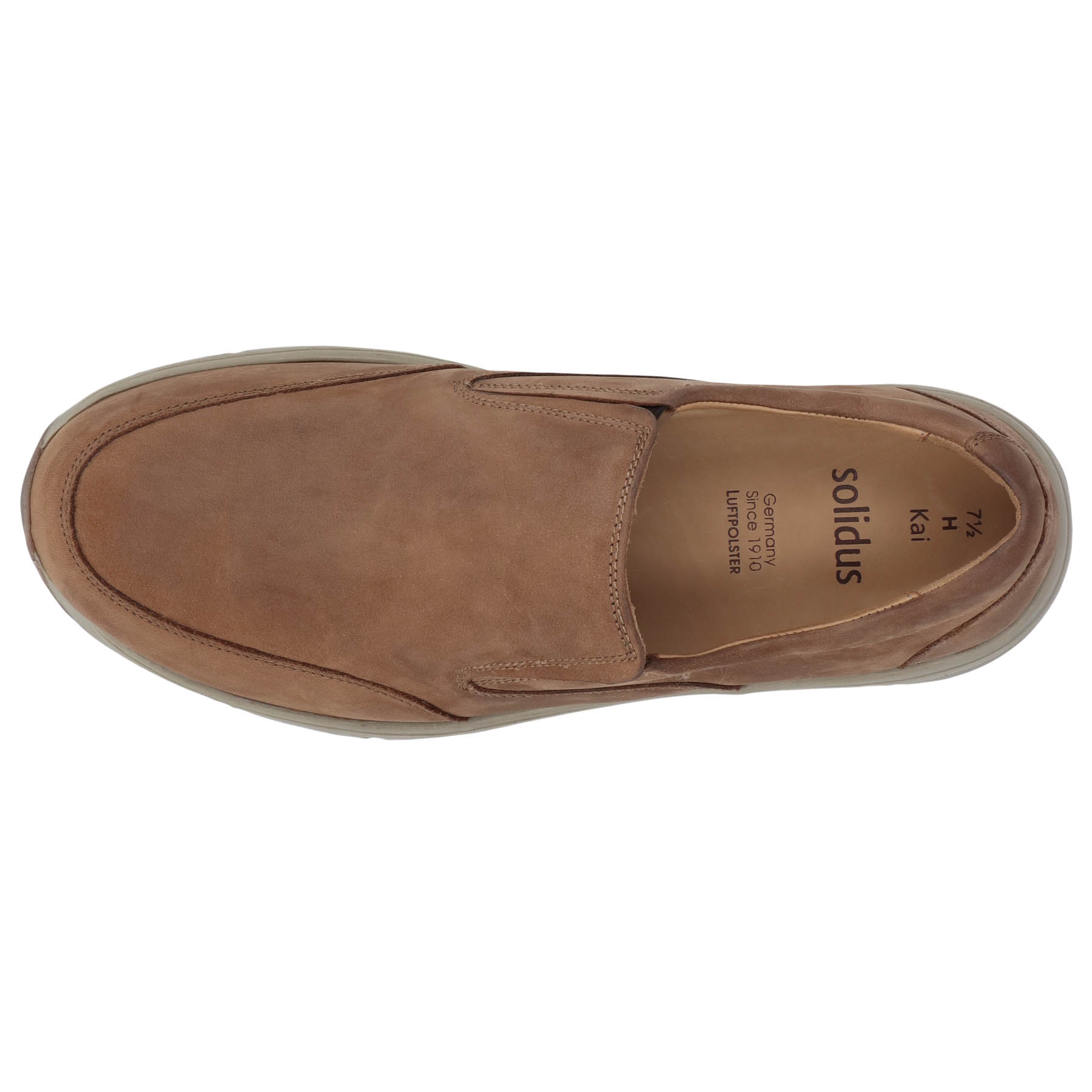 braune halbschuh draufsicht