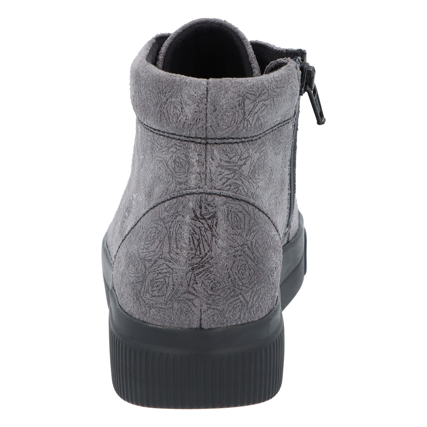 graue stiefeletten hinteransicht