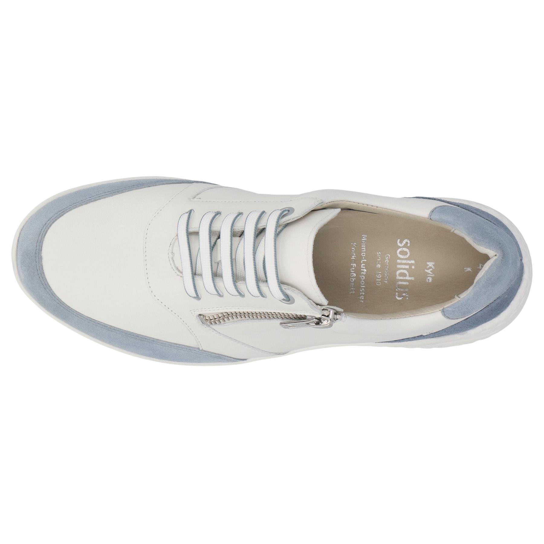 blaue halbschuh draufsicht