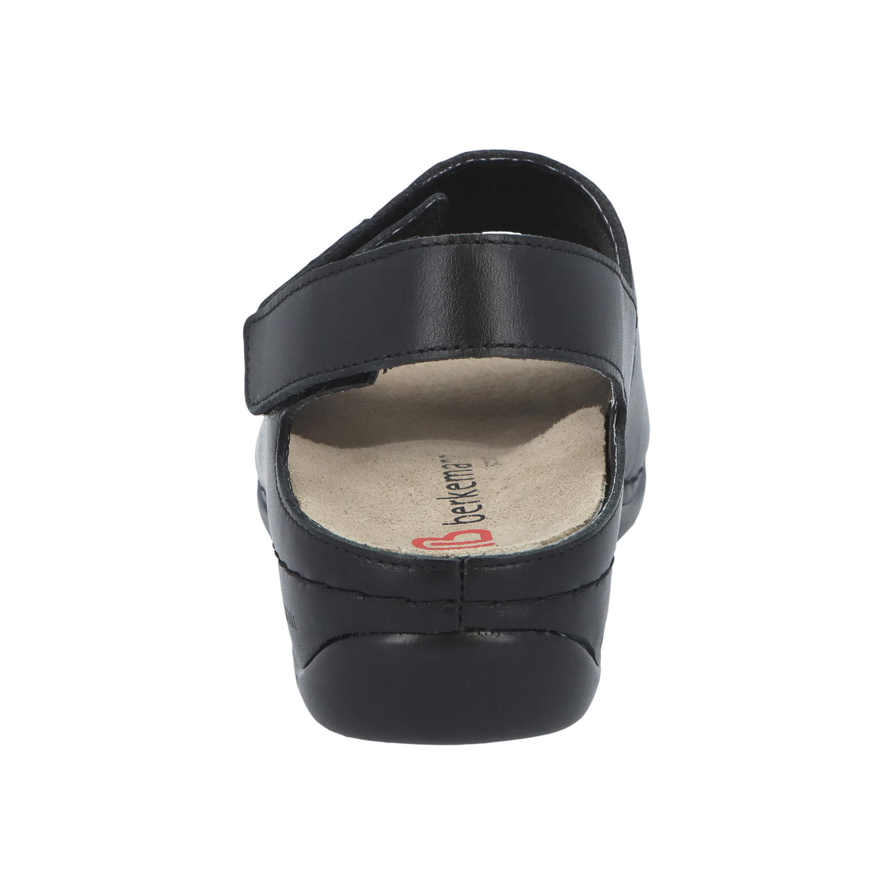 schwarze sandale hinteransicht