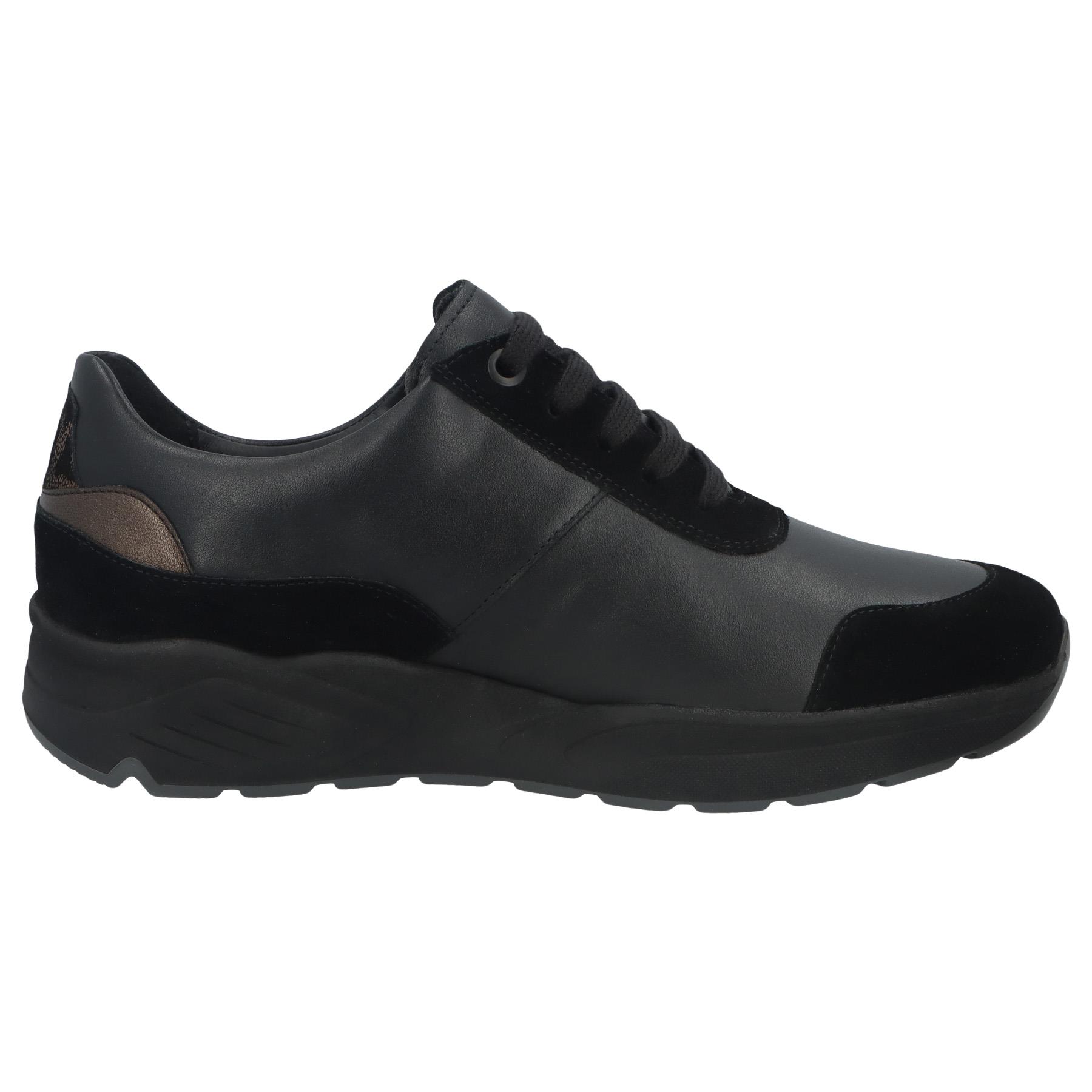 schwarze halbschuh seitenansicht rechts