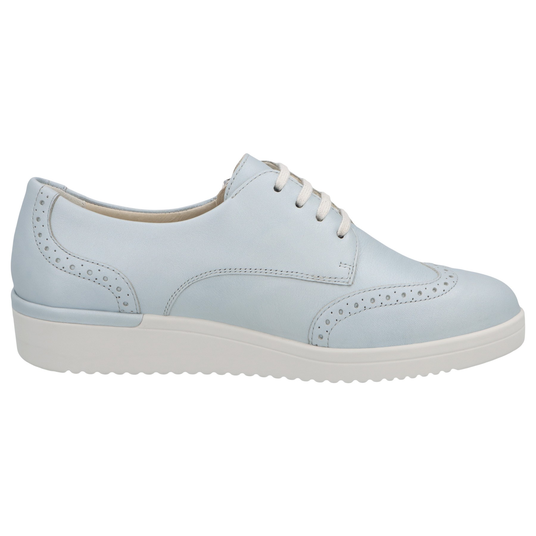 blaue halbschuh seitenansicht rechts