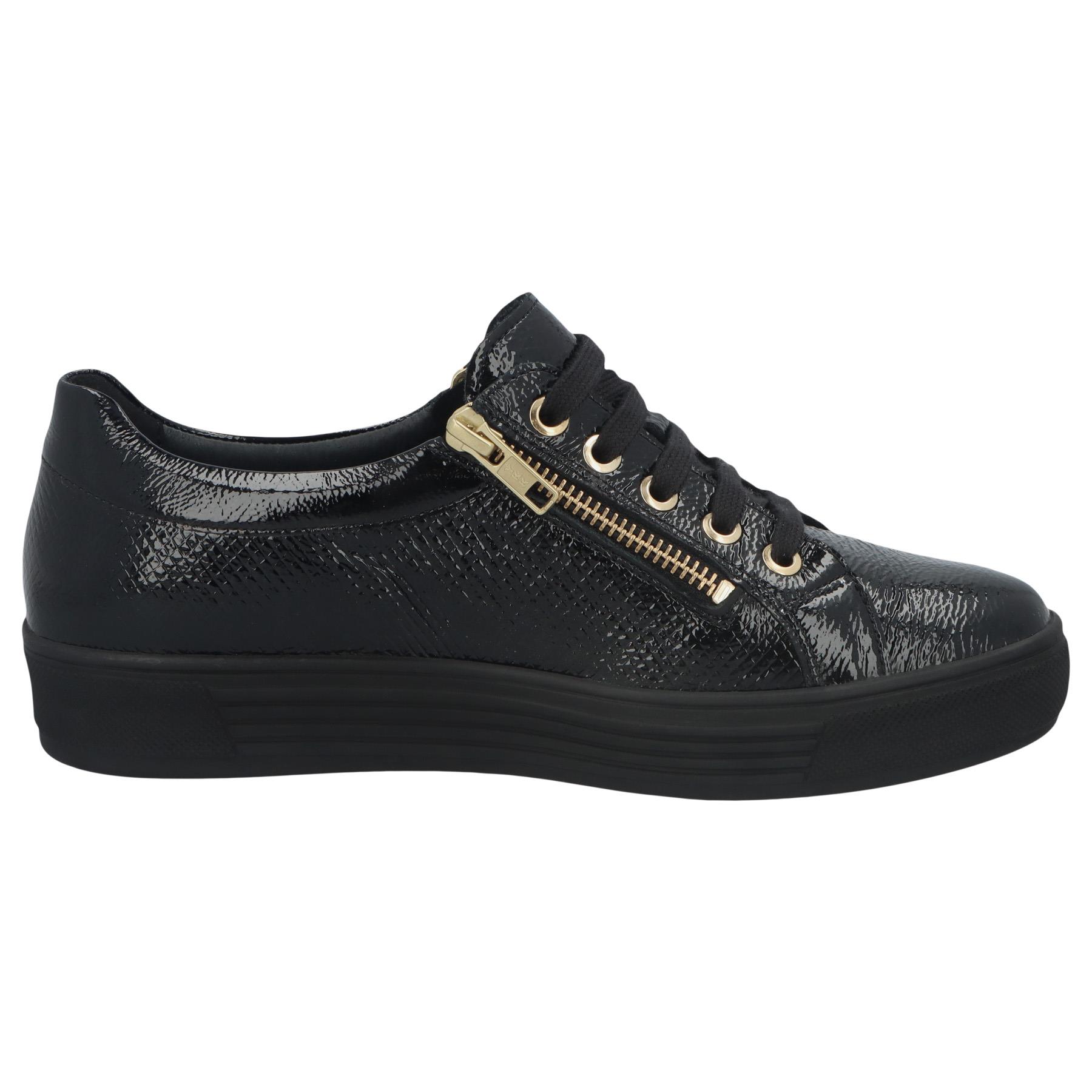 schwarze halbschuh seitenansicht rechts