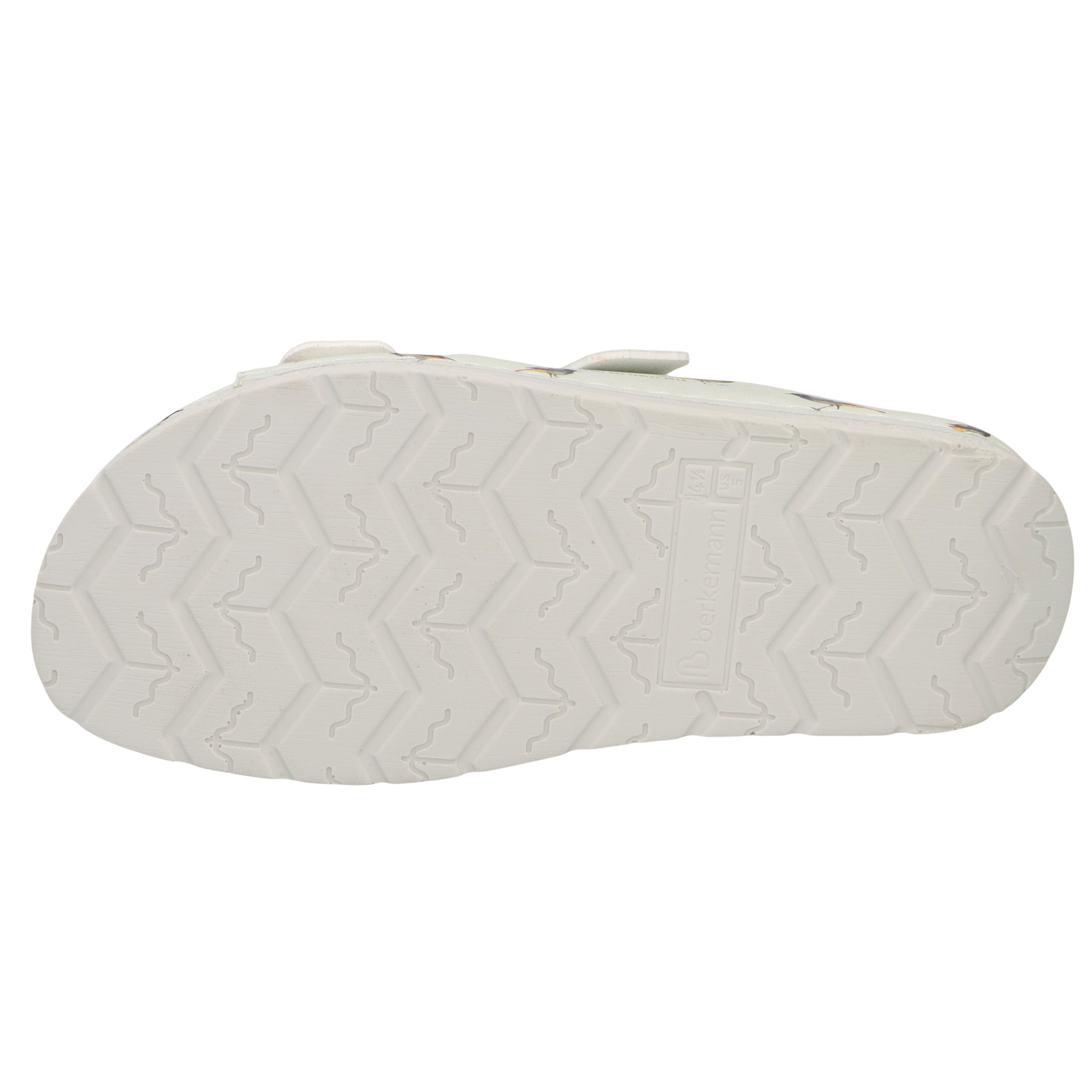 weiße pantolette sohlenansicht