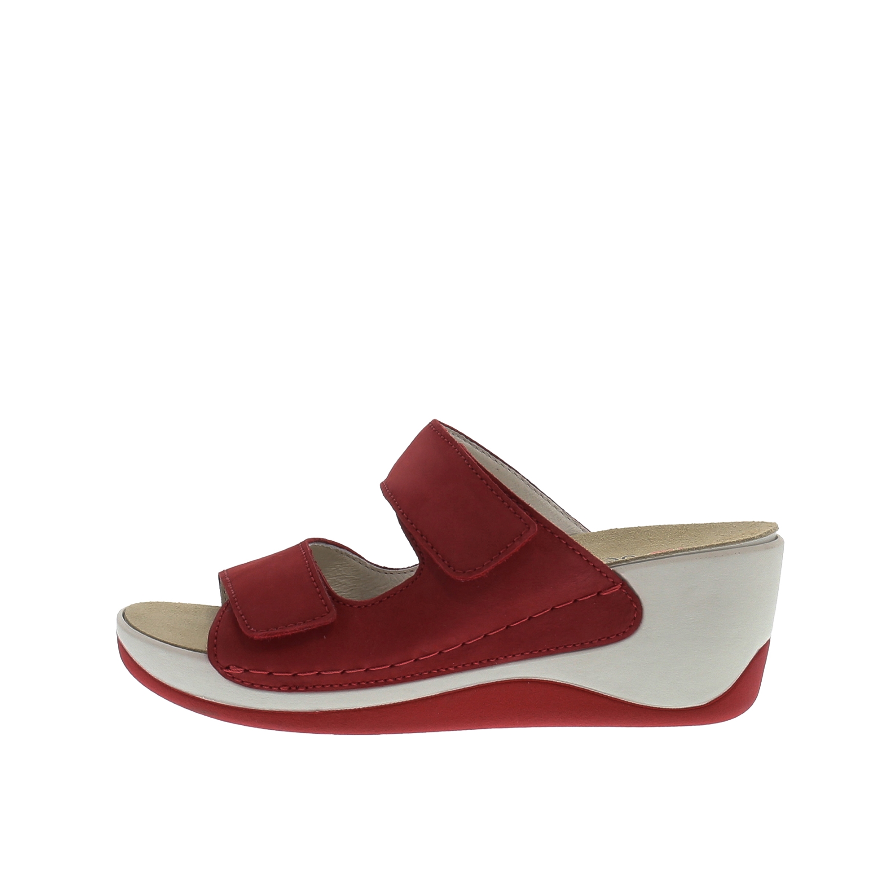 rote pantolette seitenansicht links