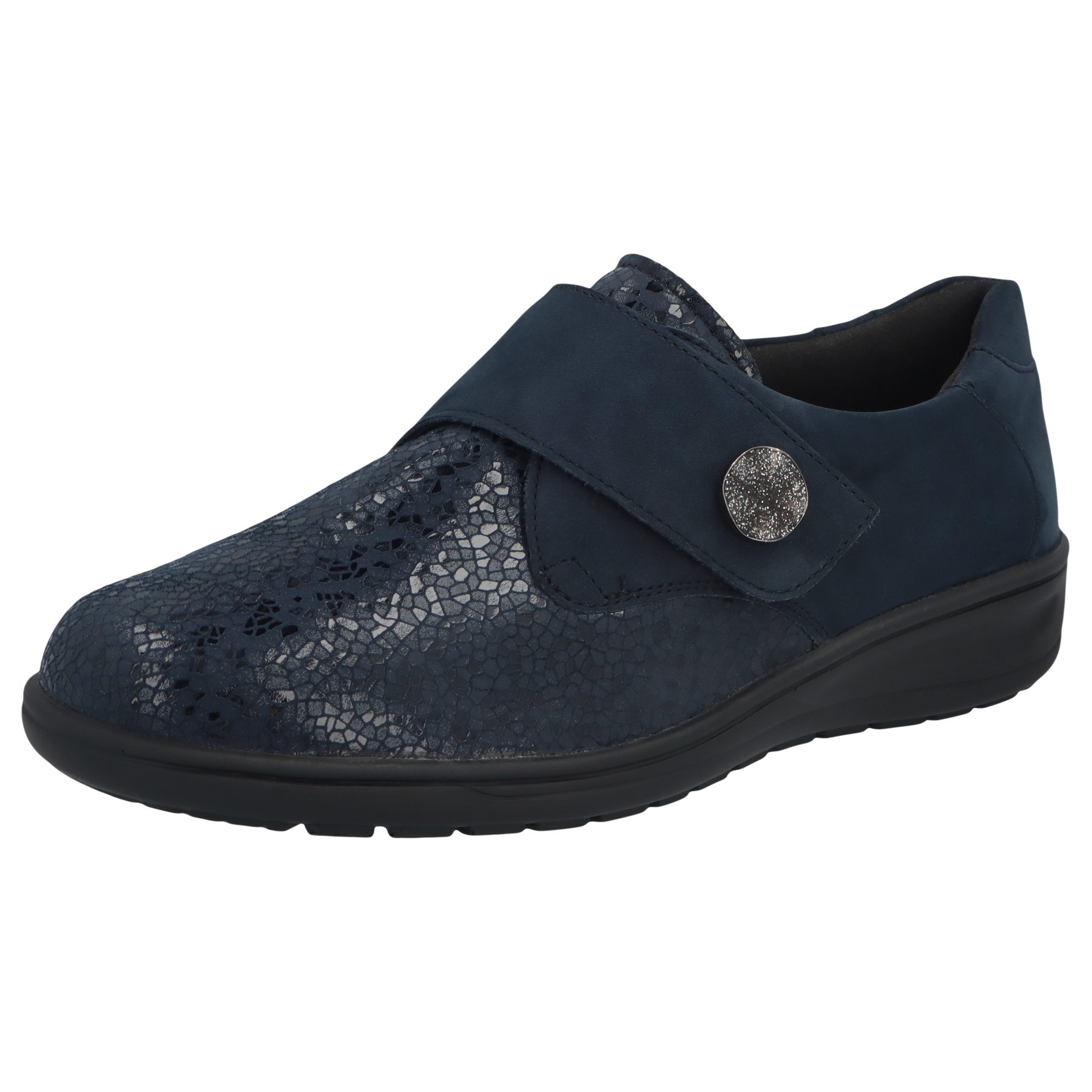 blaue slipper 3-4 ansicht