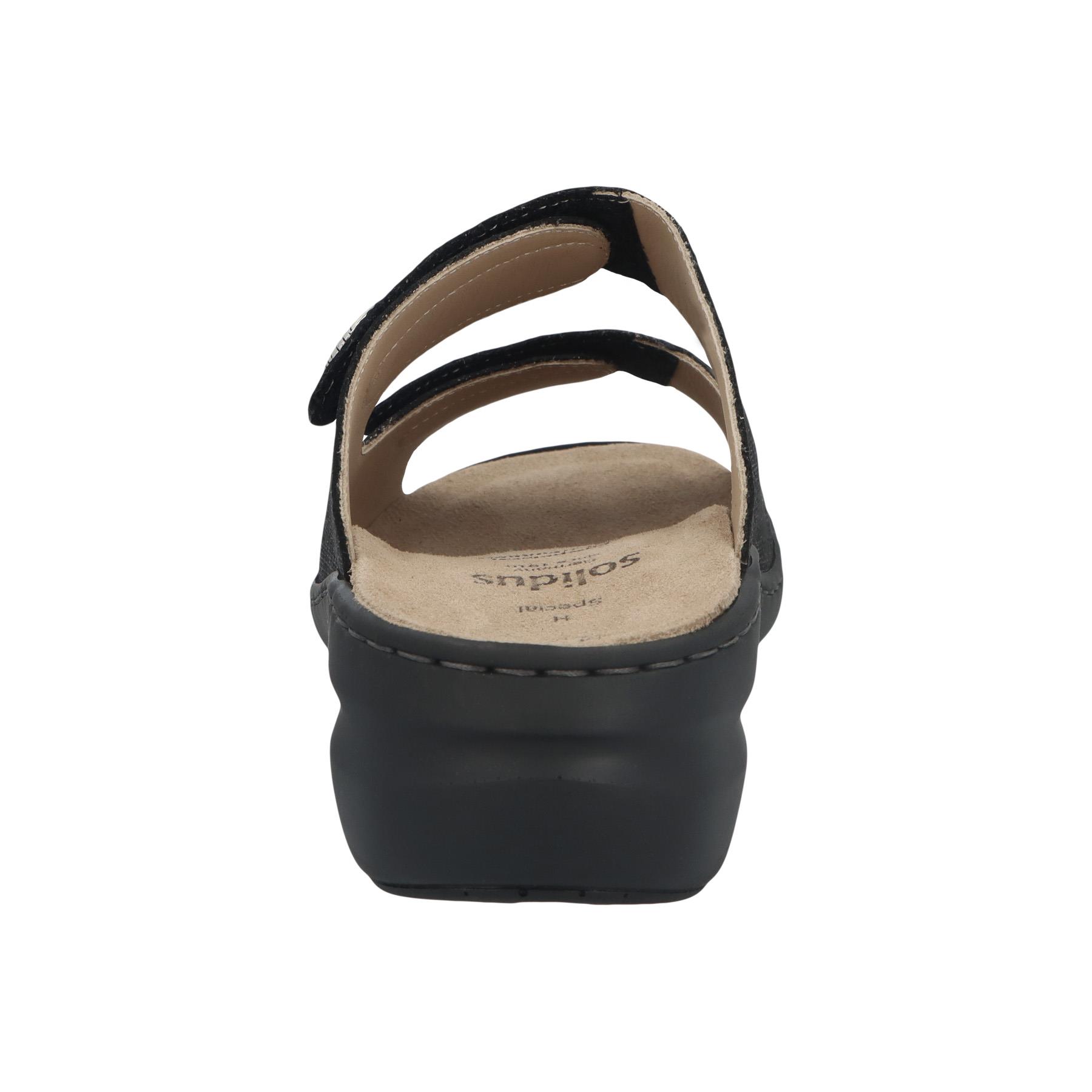 graue pantolette hinteransicht