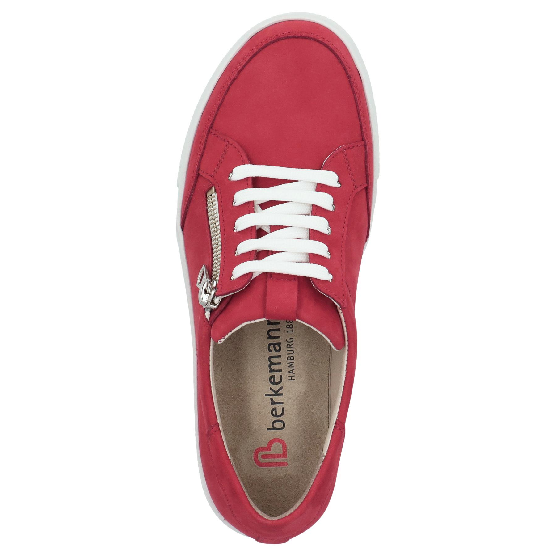 rote halbschuh draufsicht