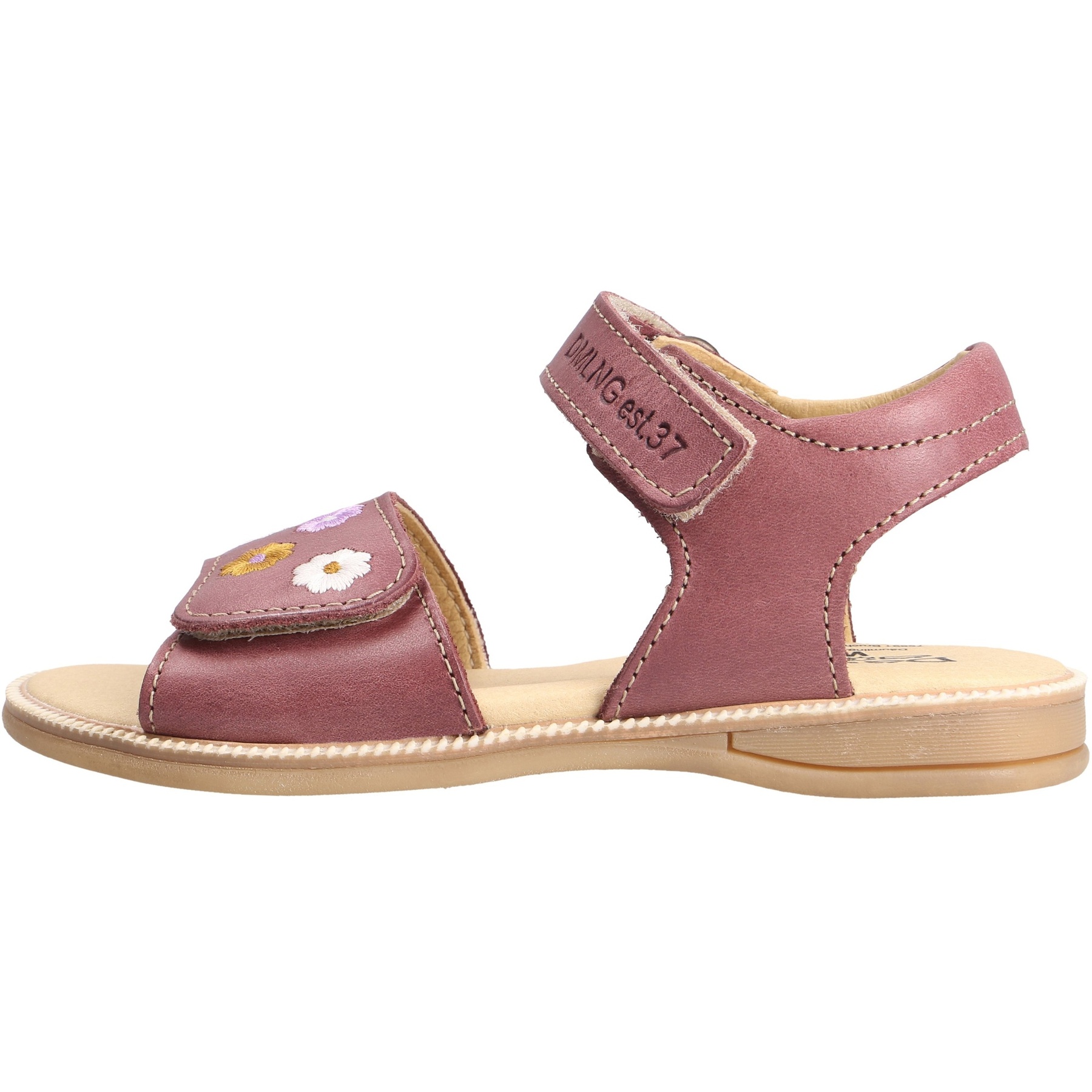 rote sandale seitenansicht links