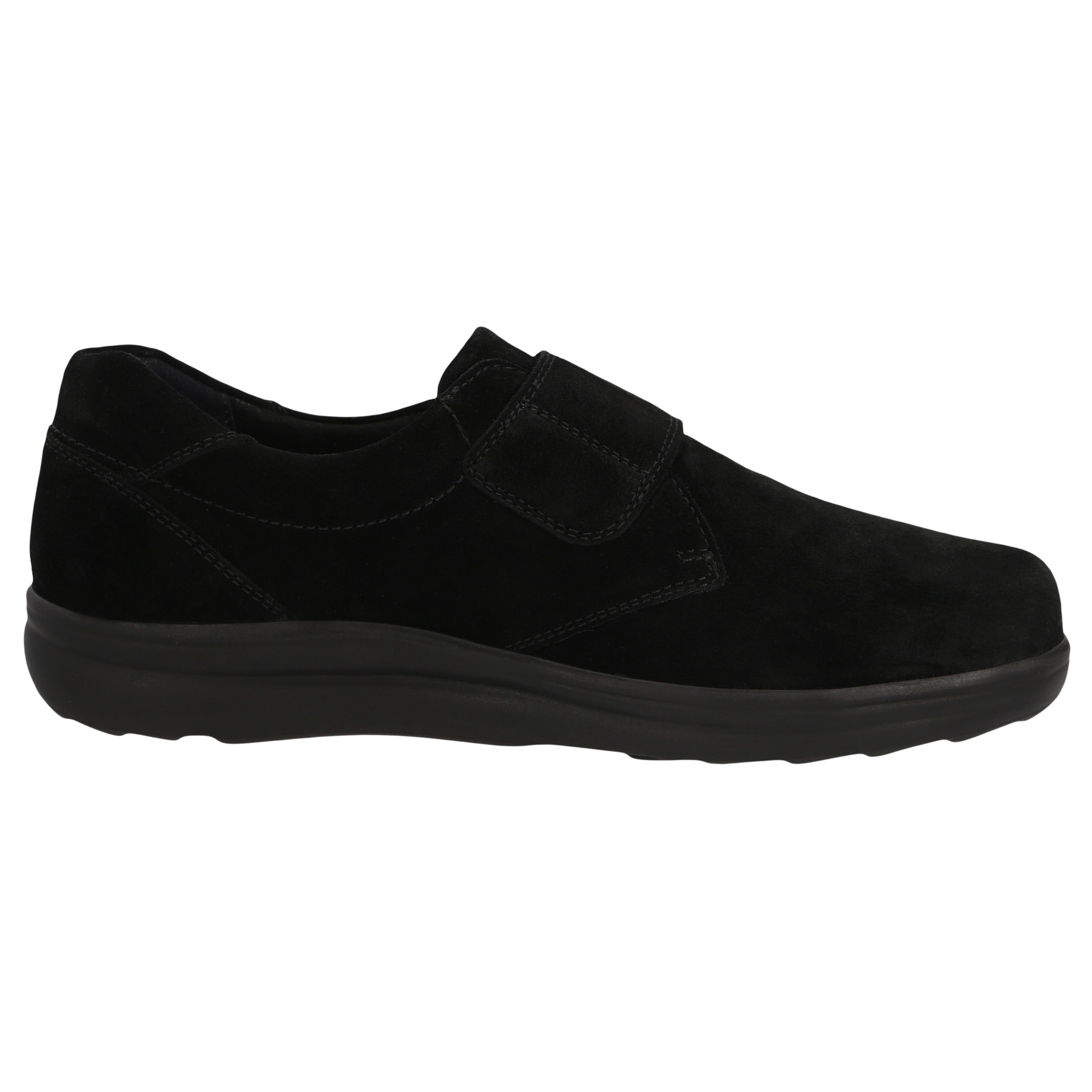 schwarze halbschuh seitenansicht rechts