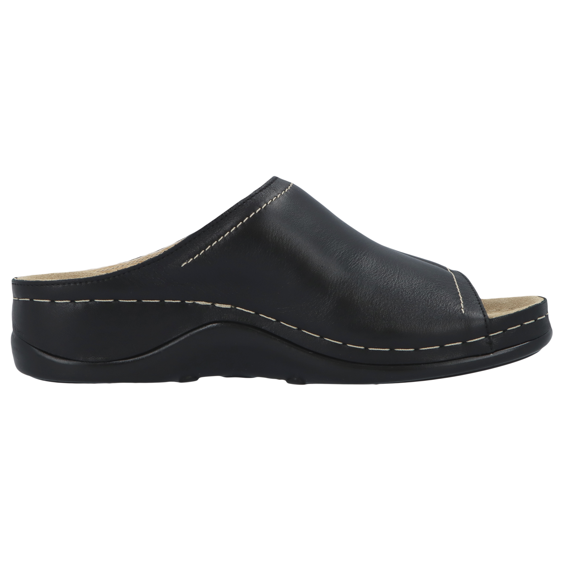 schwarze pantolette seitenansicht rechts