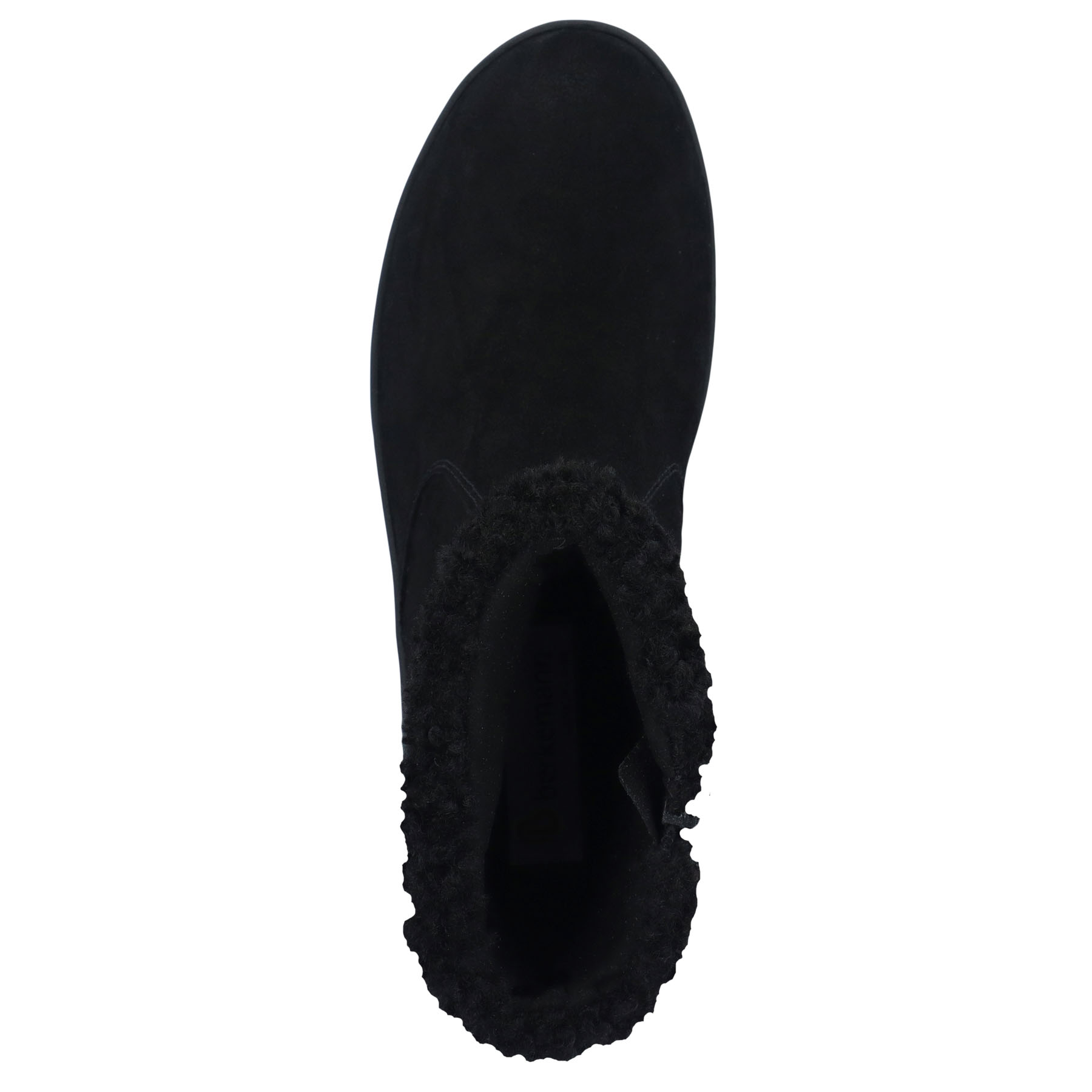 schwarze stiefel draufsicht