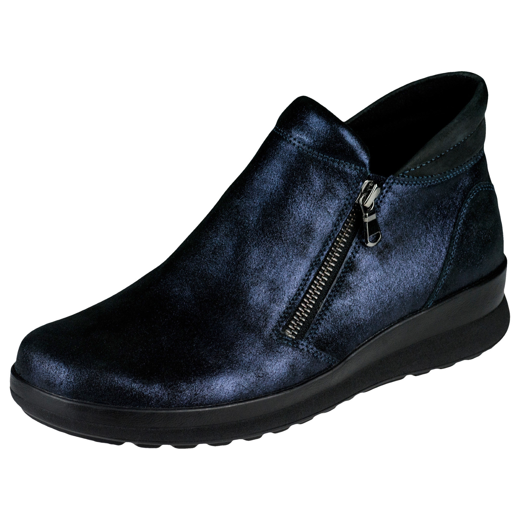 blaue stiefeletten 3-4 ansicht