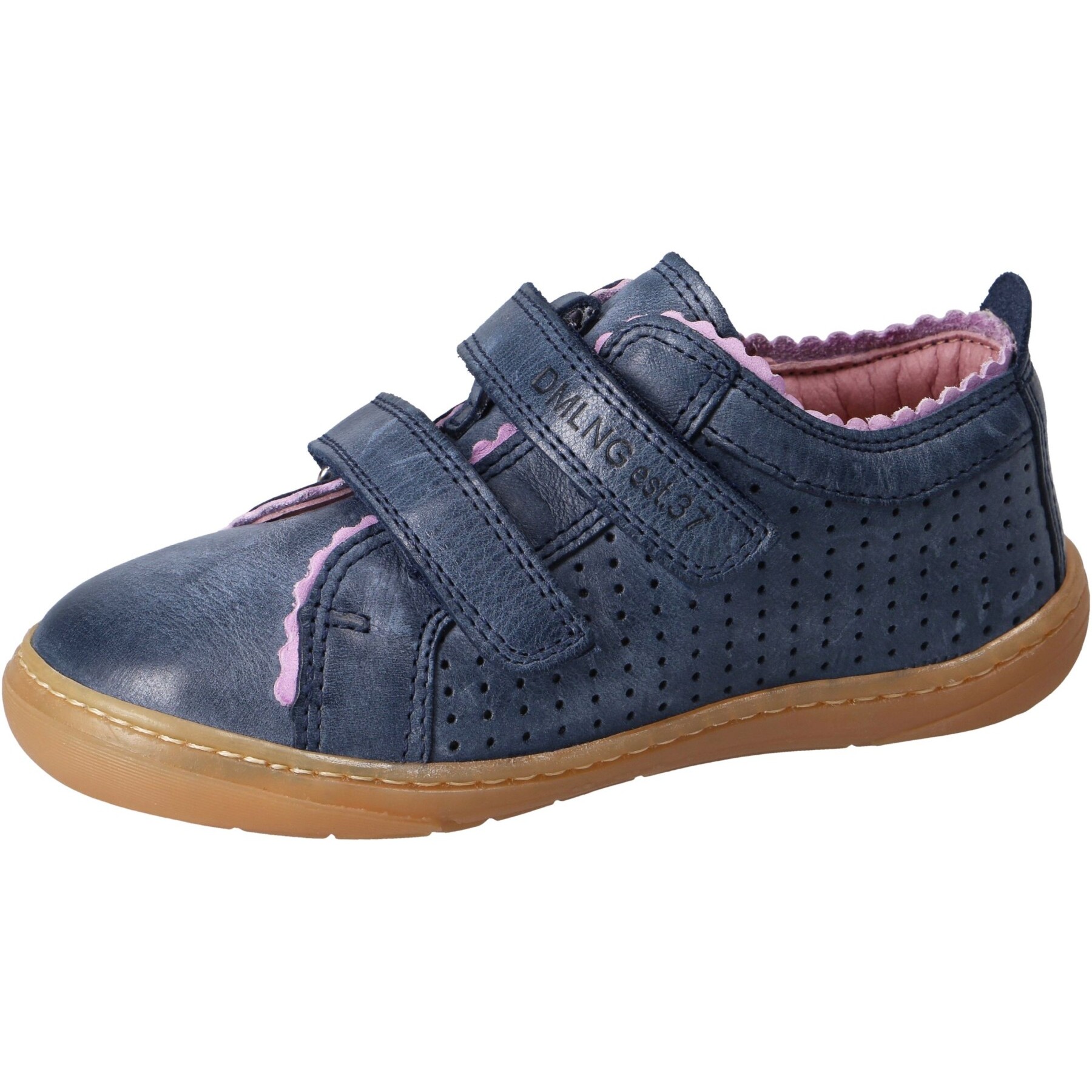 blaue halbschuh 3-4 ansicht