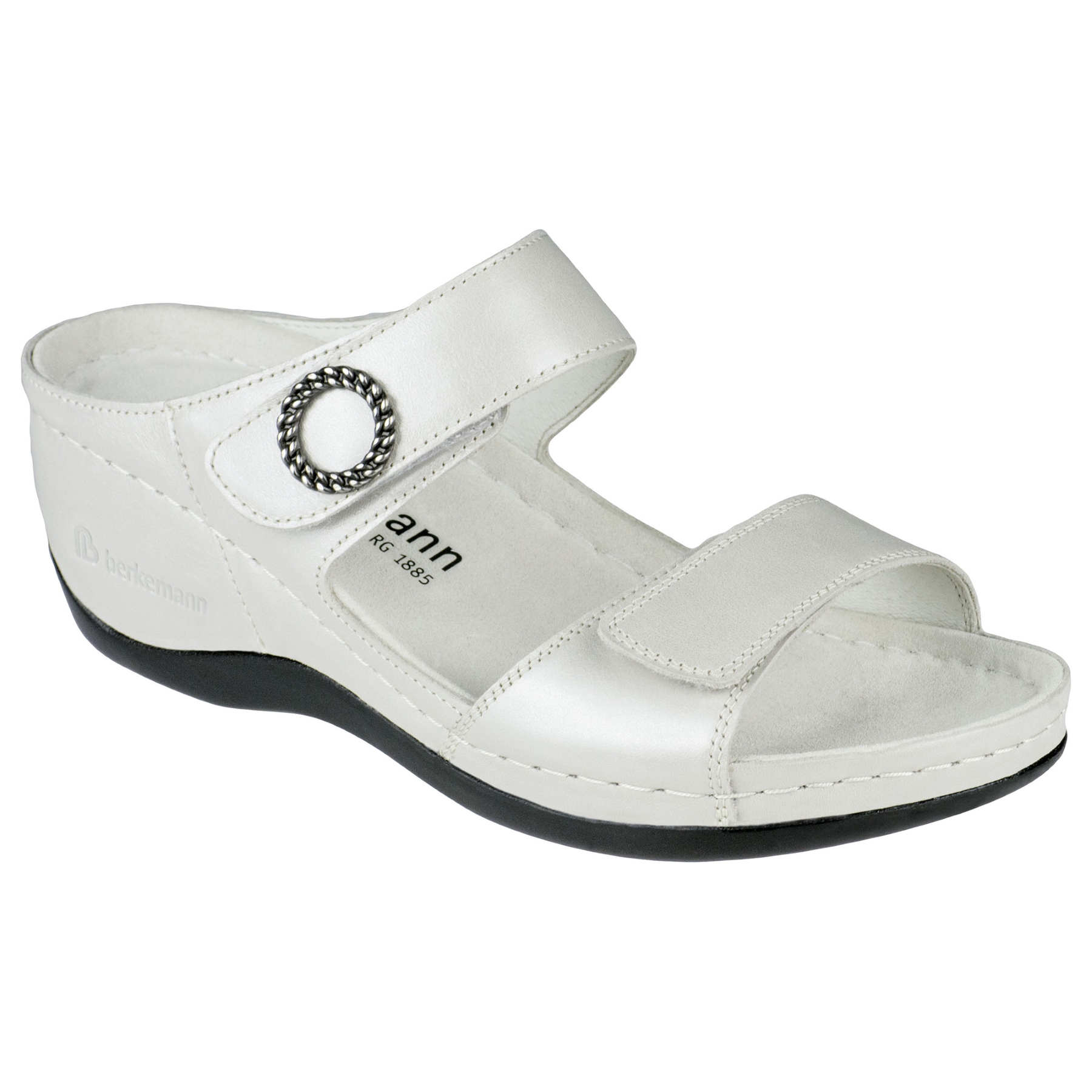 mehrfarbige pantolette 3-4 ansicht