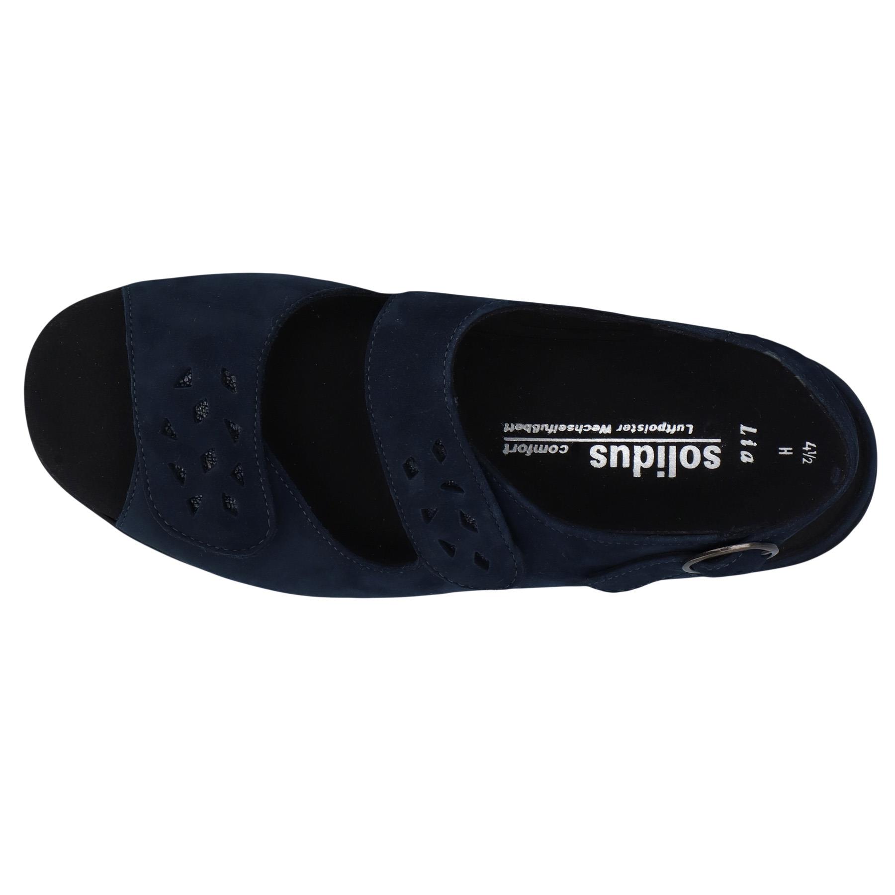 blaue sandale draufsicht