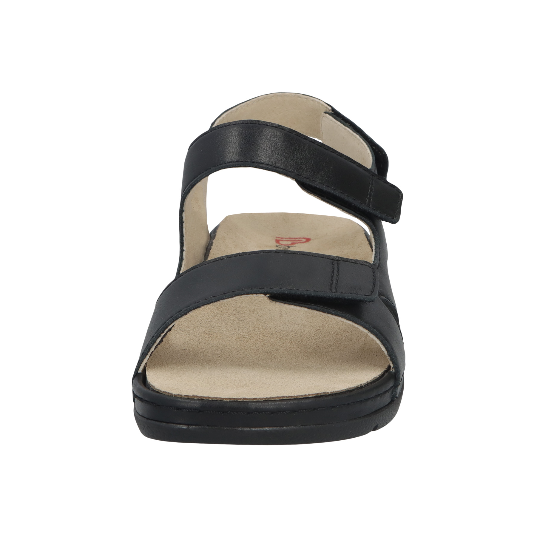 schwarze sandale vorderansicht