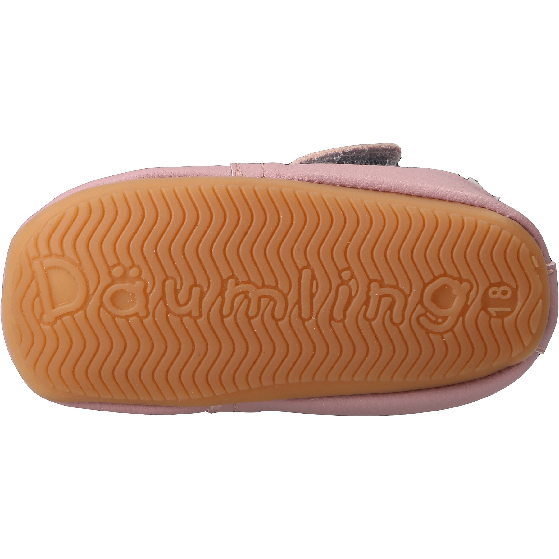 rote krabbelschuhe sohlenansicht