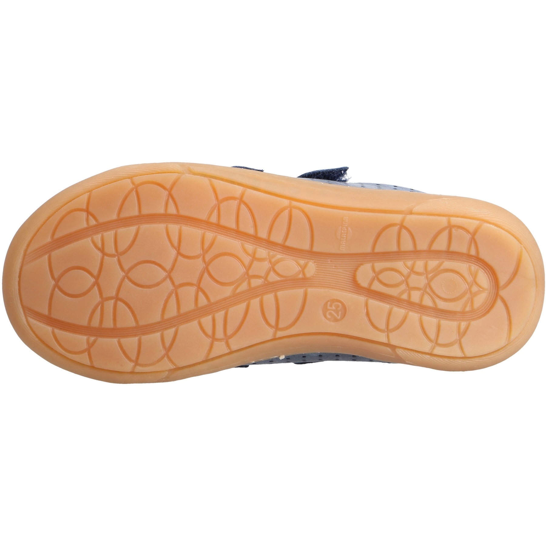 blaue halbschuh sohlenansicht