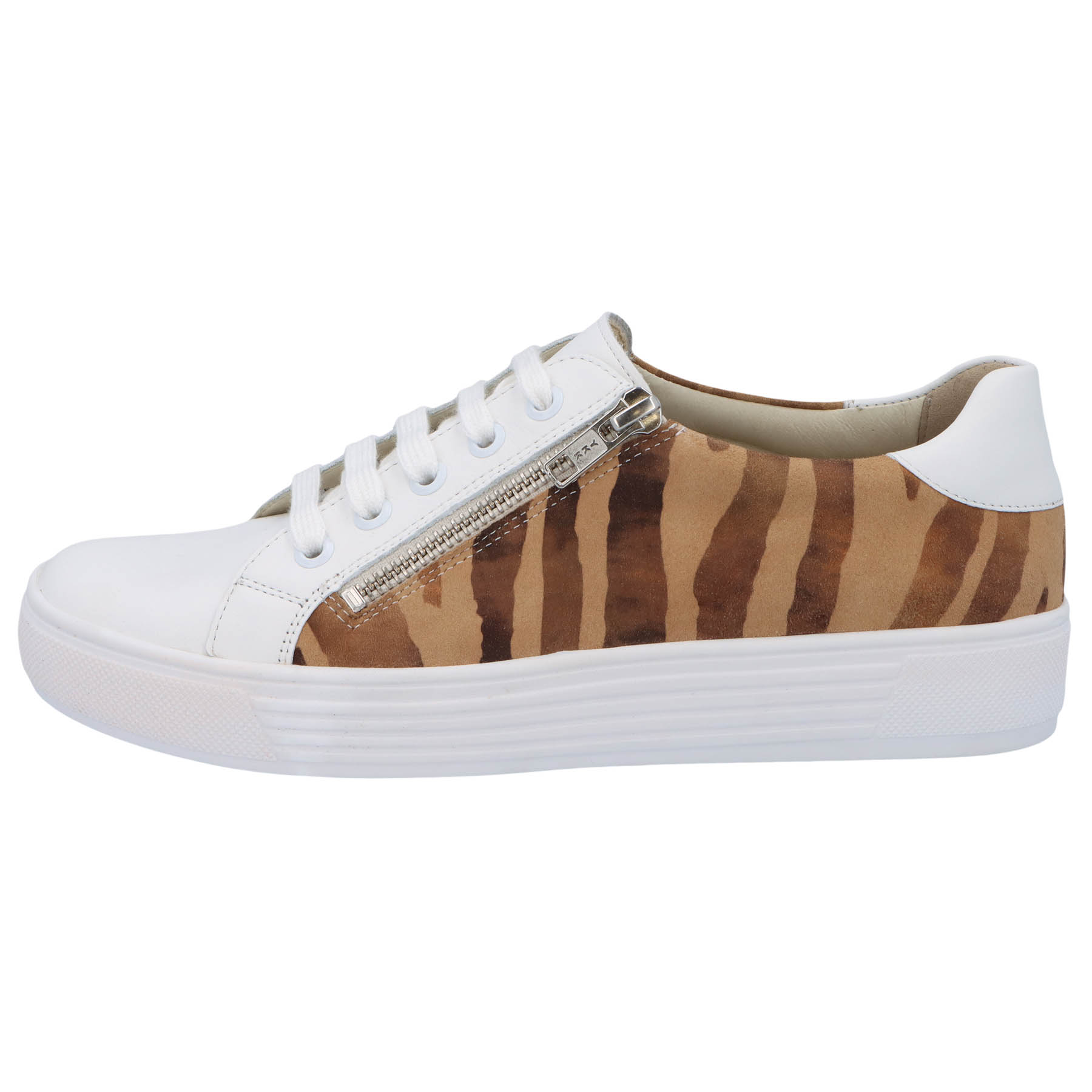 weiße halbschuh seitenansicht links