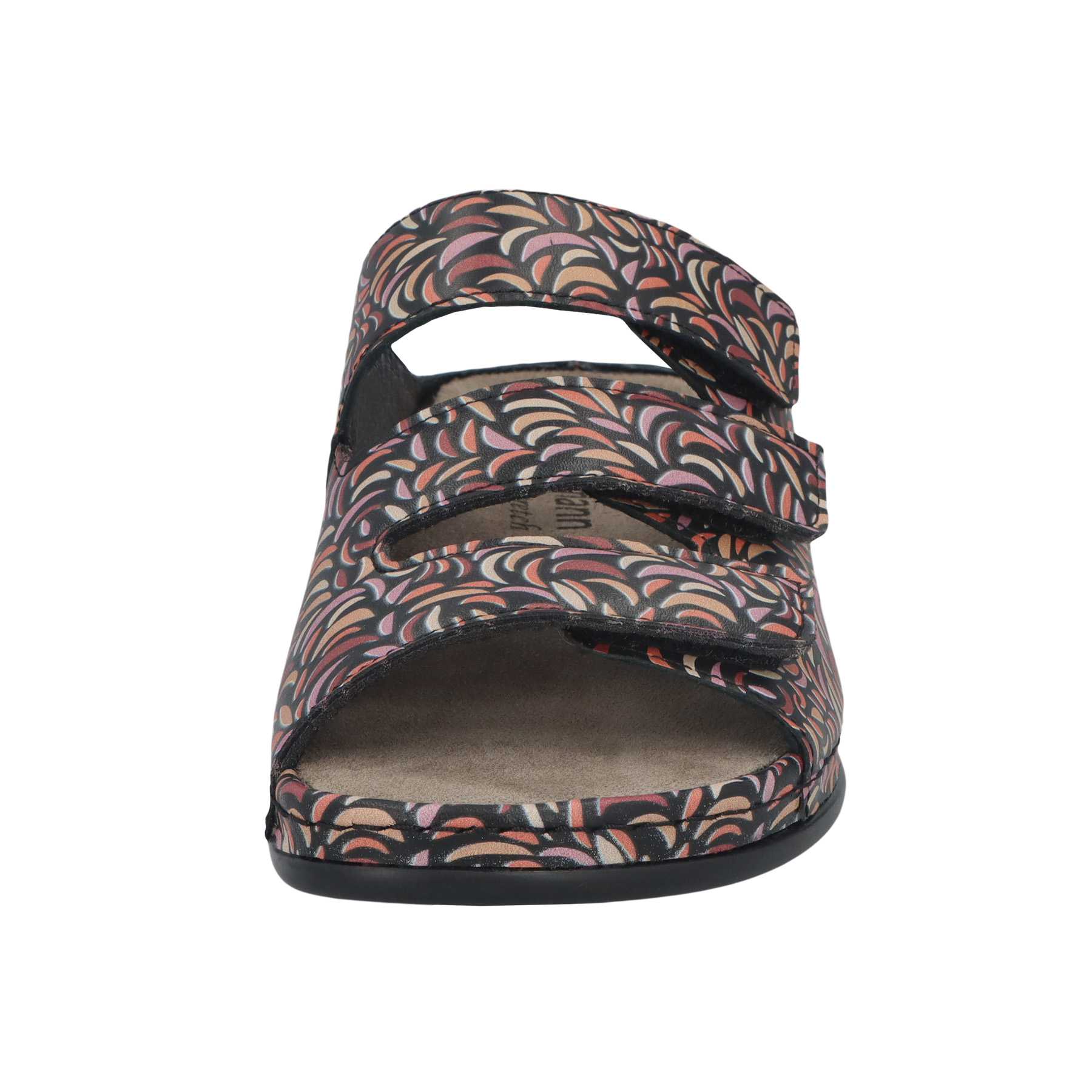 mehrfarbige pantolette vorderansicht