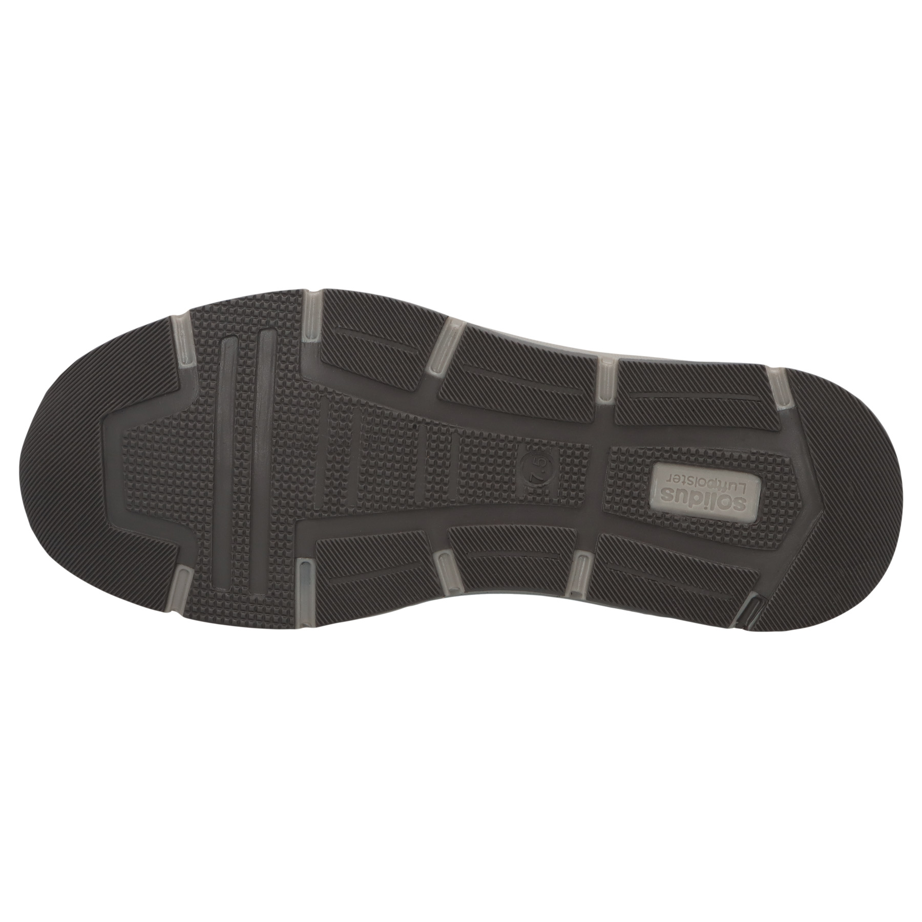 blaue halbschuh sohlenansicht