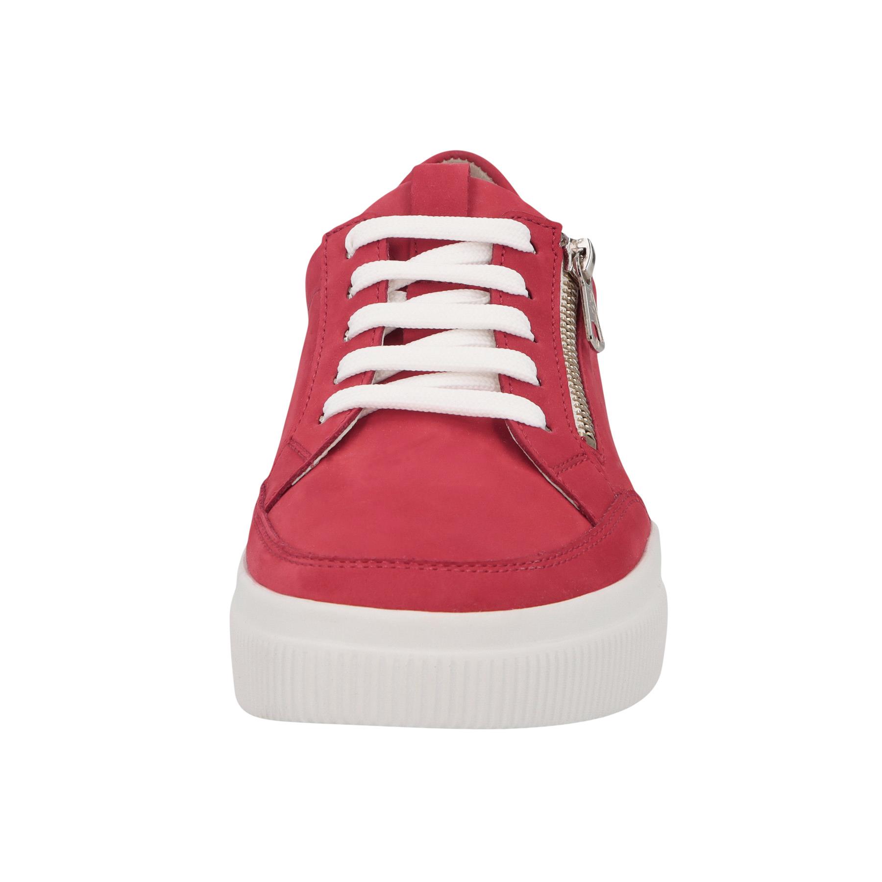 rote halbschuh vorderansicht